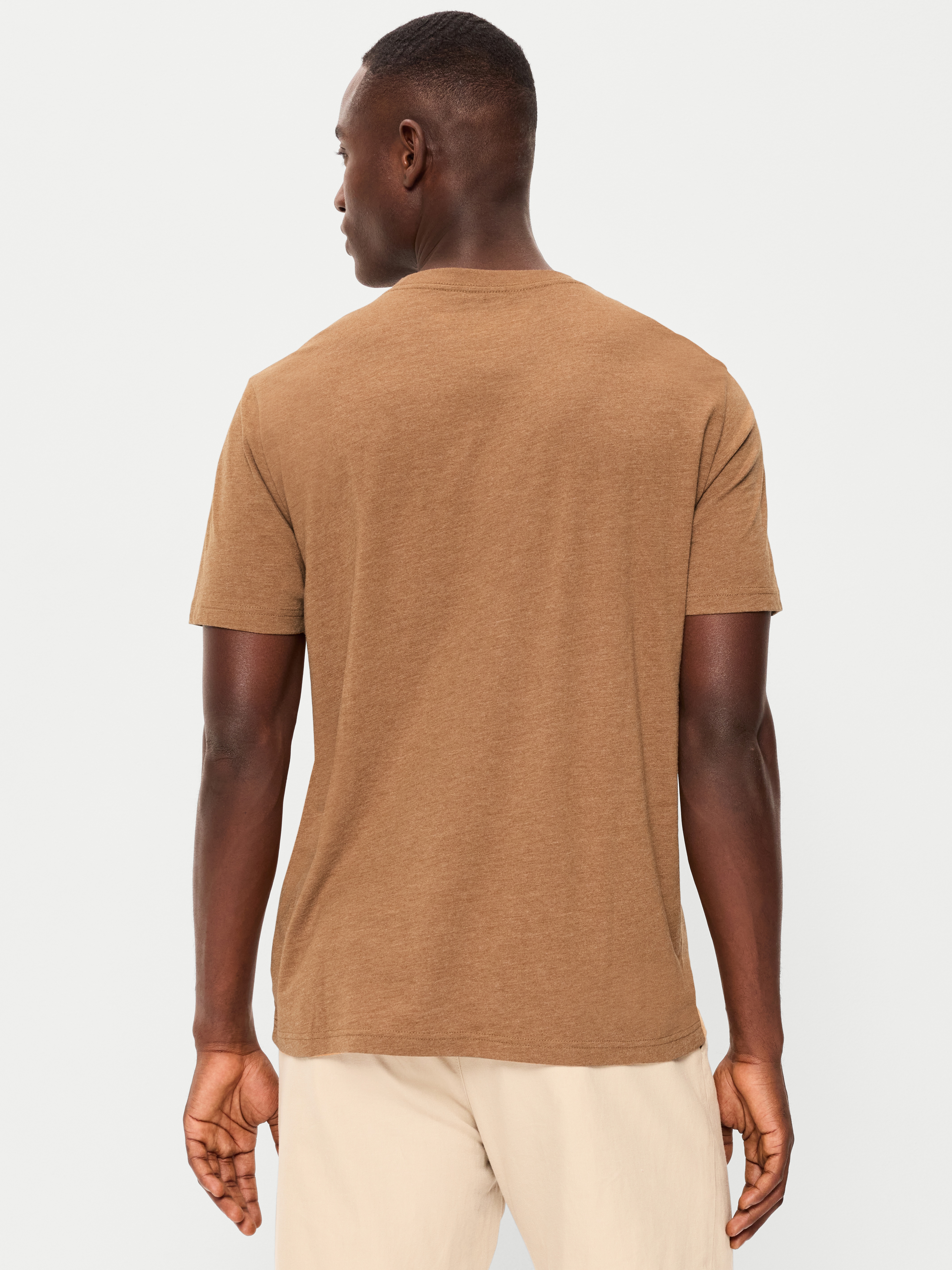 Soft-Washed Crew-Neck Short-Sleeve Tee - Bourbon - 2