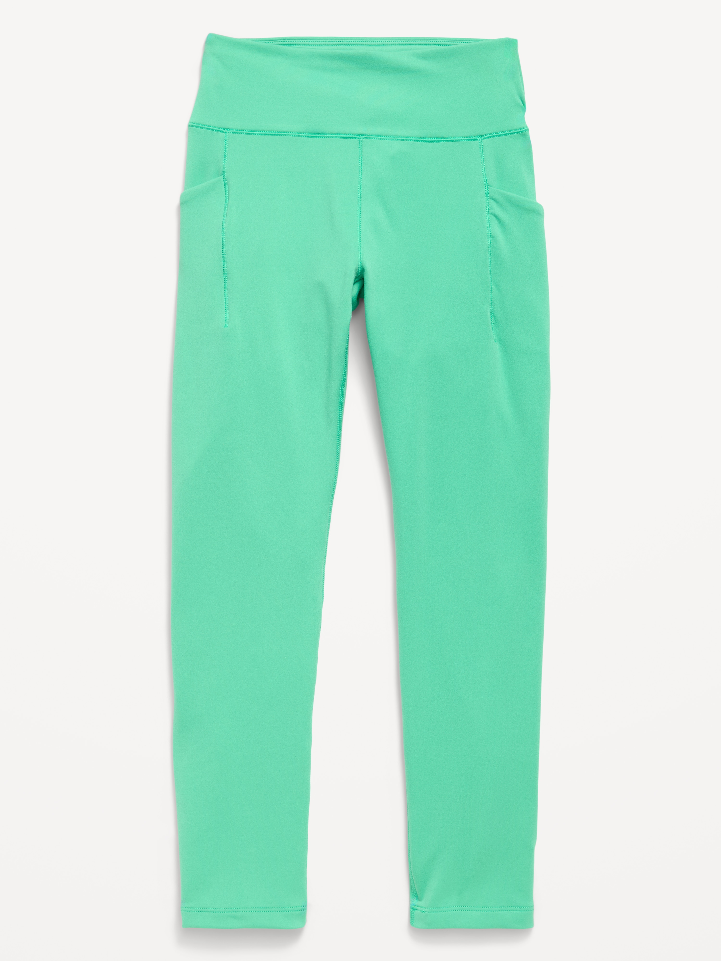 High-Waisted StudioSmooth 7/8 Leggings for Girls - Chrysolite - 4