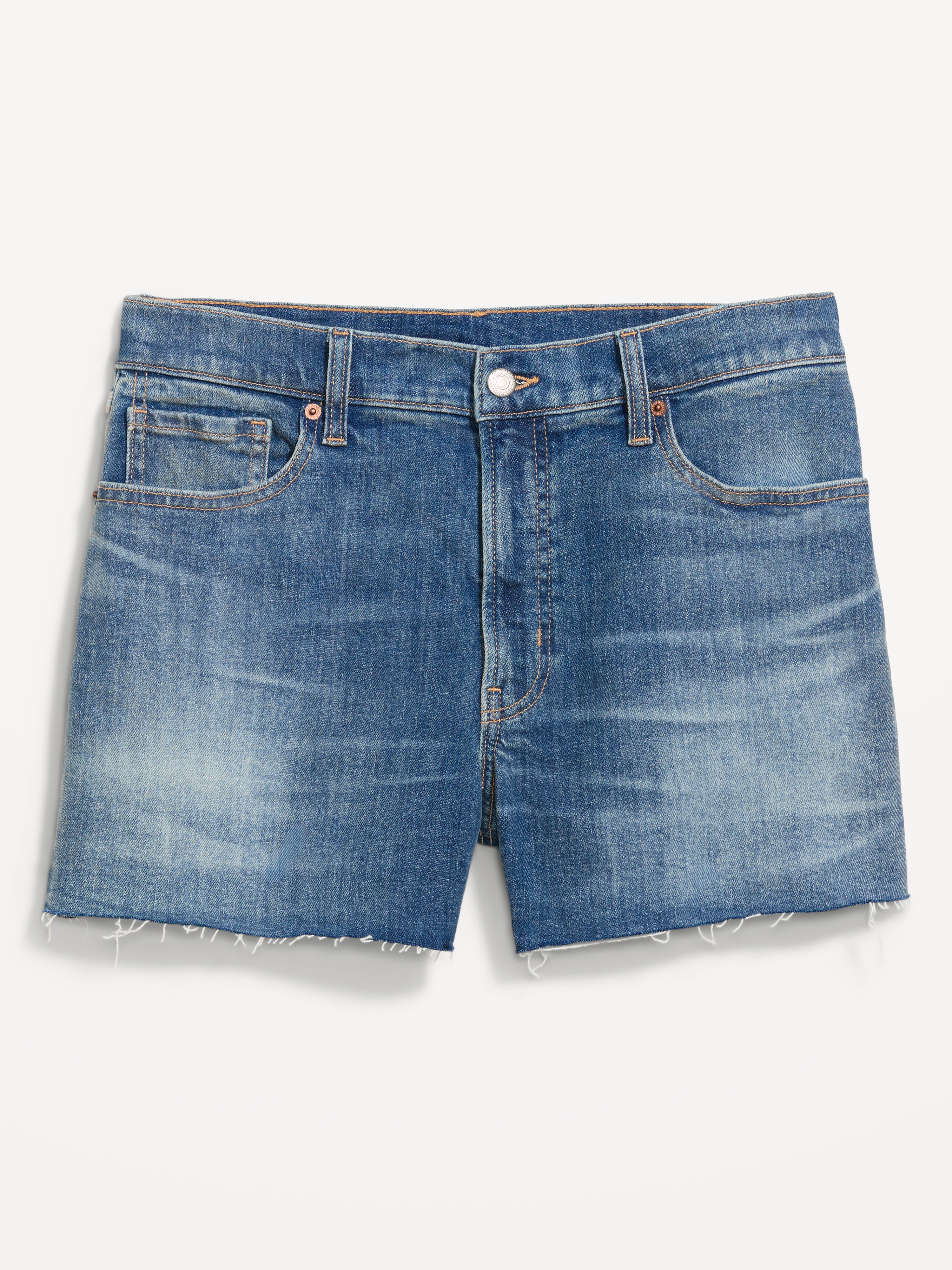 High-Waisted OG Jean Shorts -- 4-inch inseam - Too Blue - 4