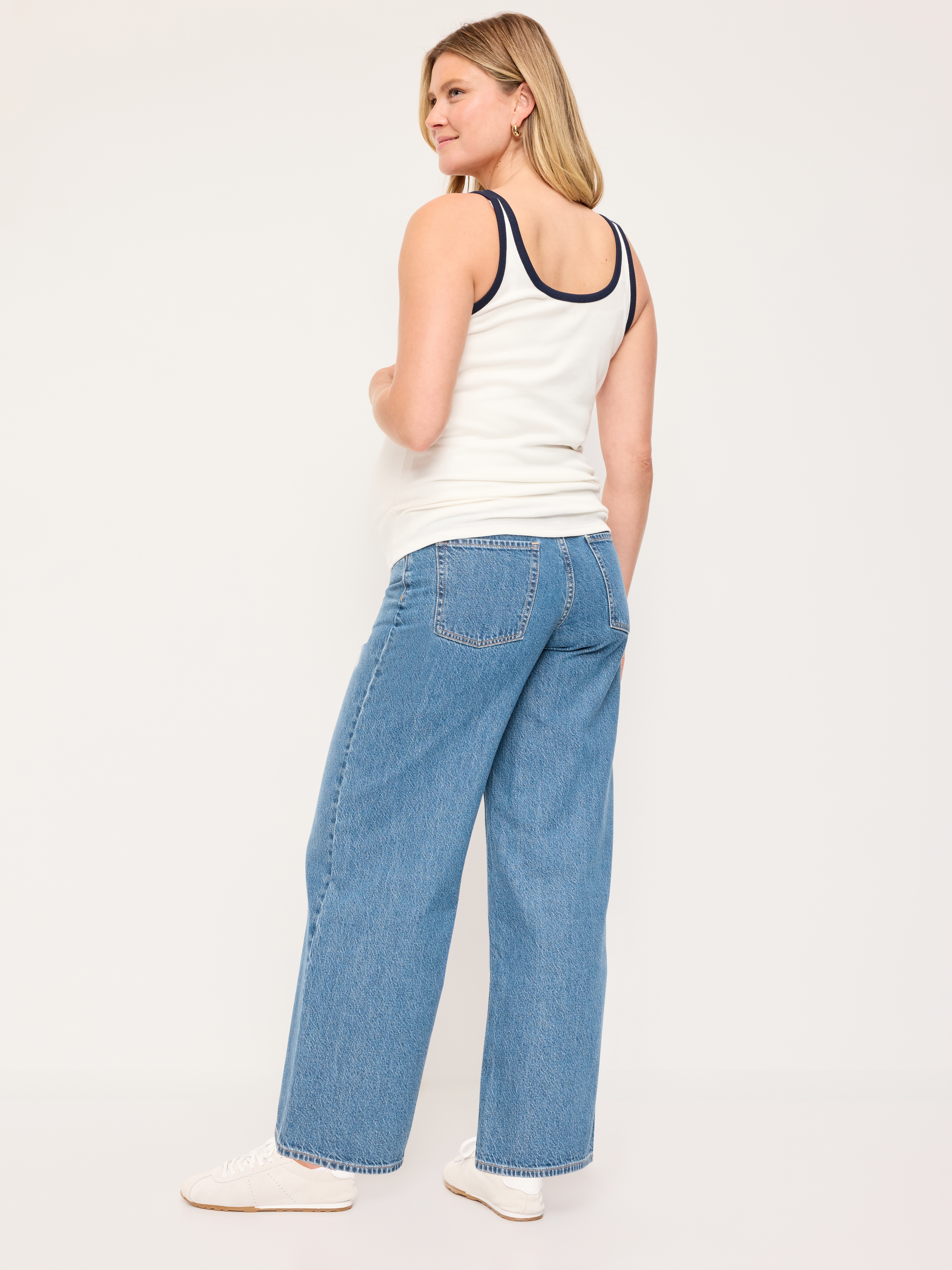 Maternity Full-Panel Wow Baggy Jeans - KIORA - 3