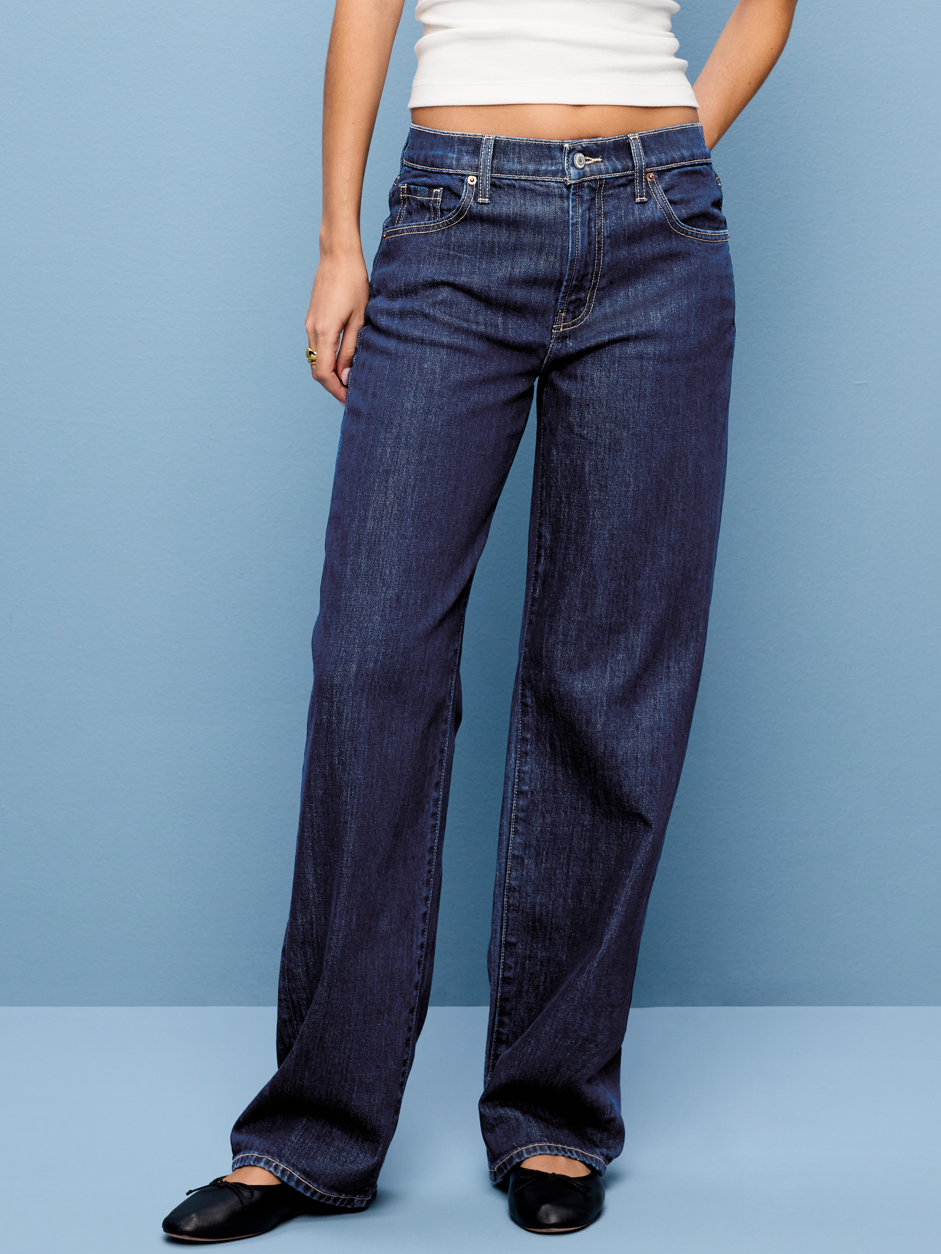 Low-Rise Loose Jeans - Heritage Fade - 2