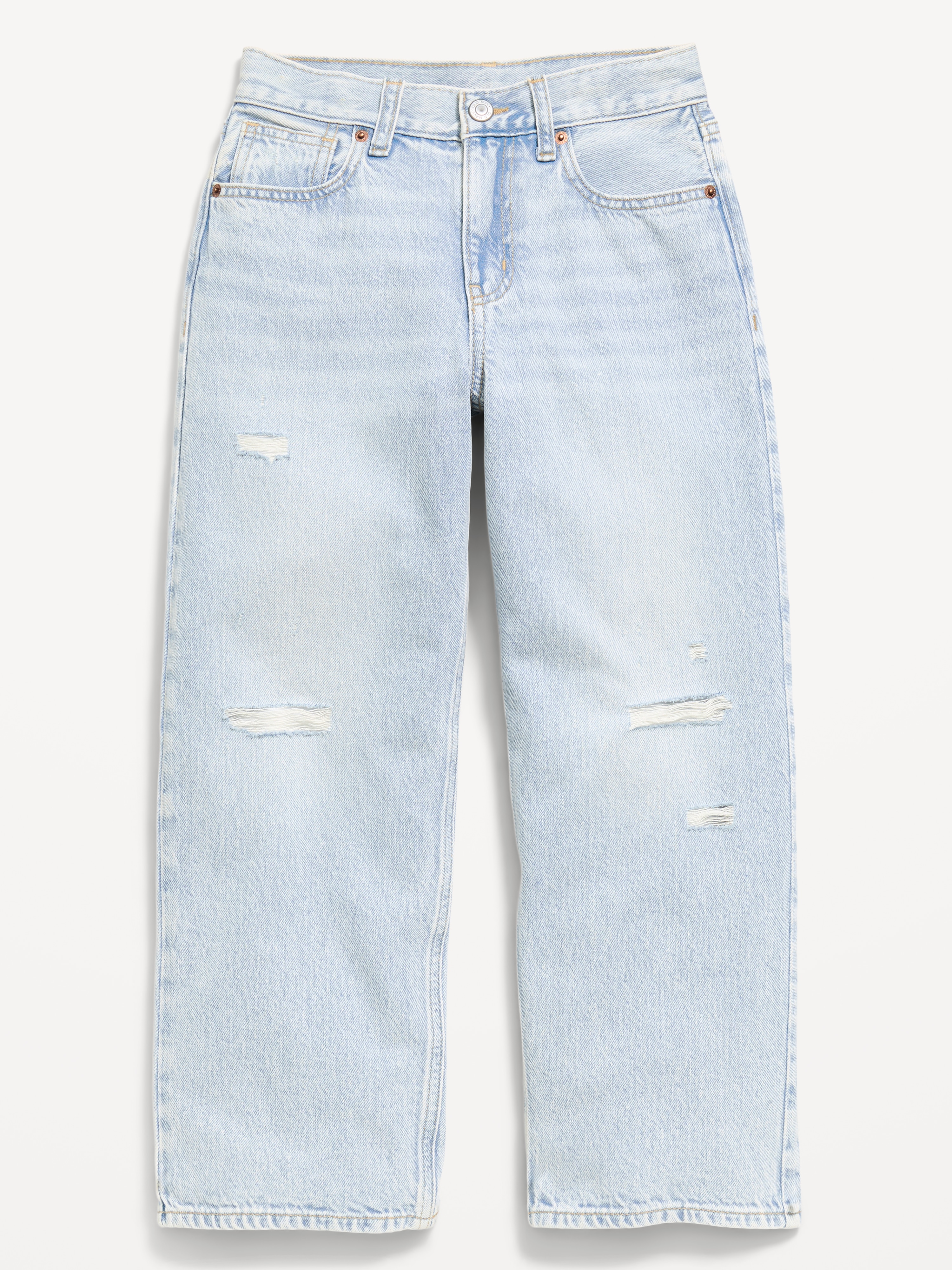 Super Baggy Jeans for Boys - Light Wash - 4