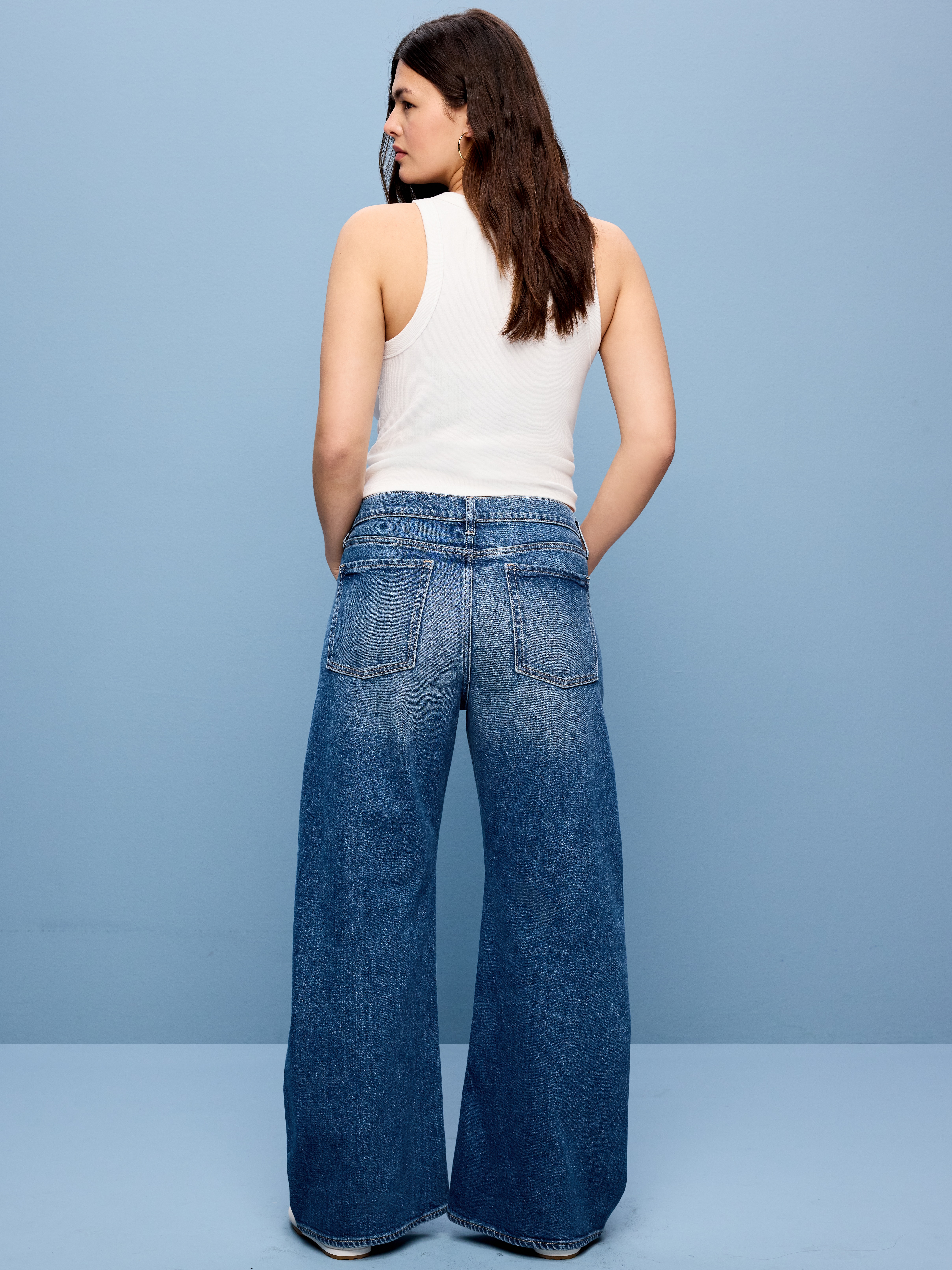 Mid-Rise Twisted-Seam Flare Jeans - Avery - 7