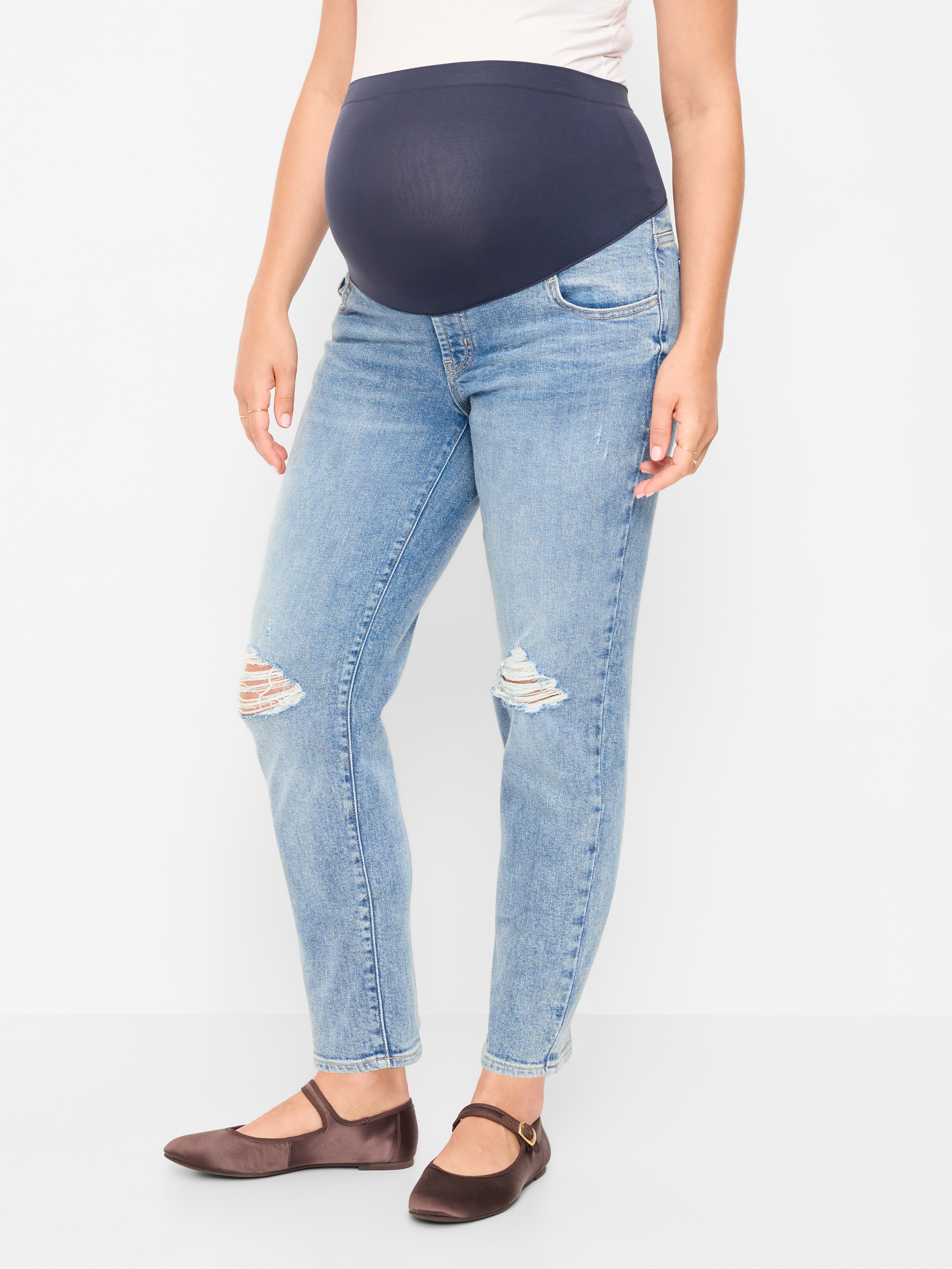 Maternity Full-Panel OG Straight Jeans - Cerys - 2