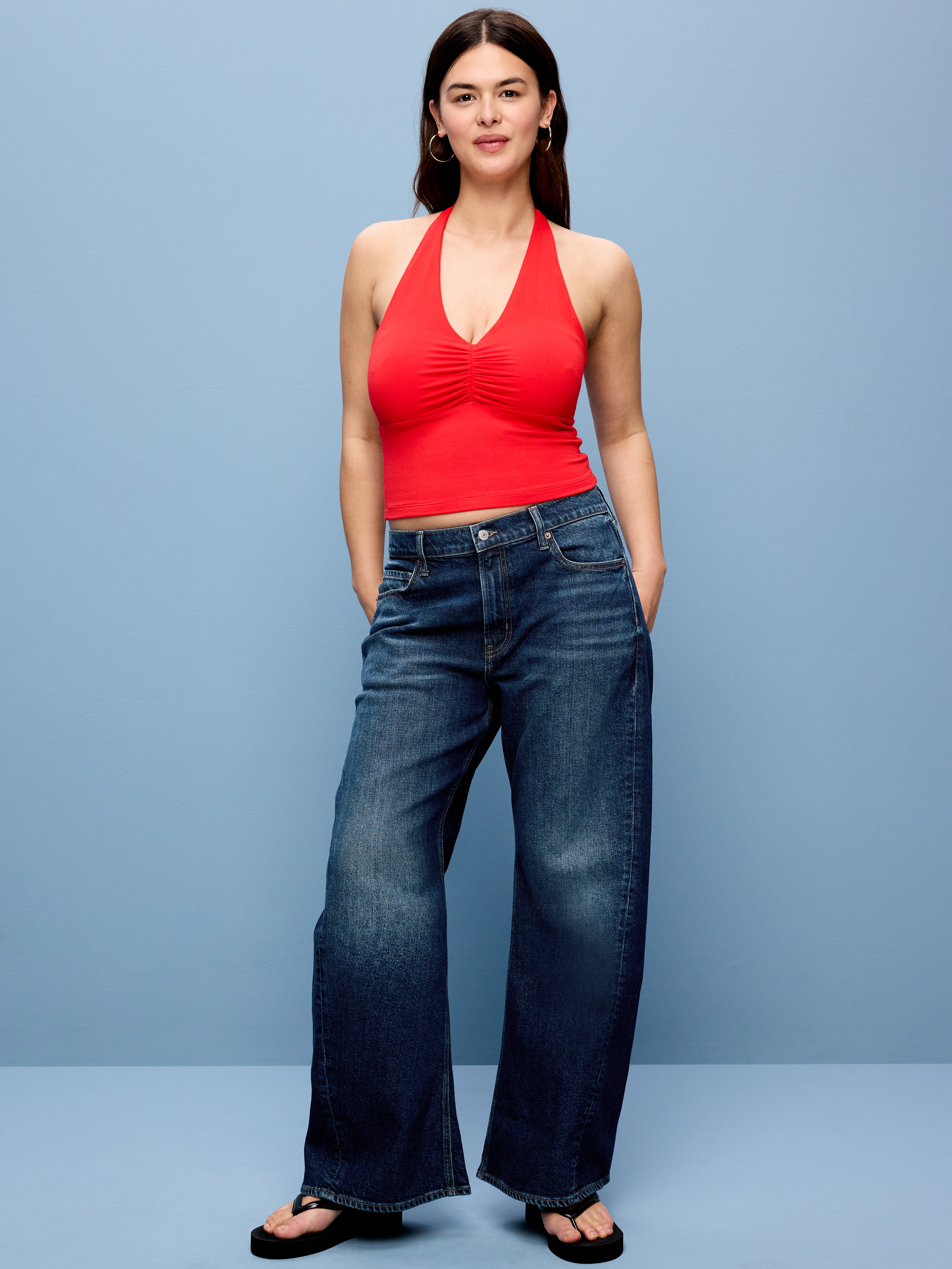Mid-Rise Twisted-Seam Flare Jeans - Savannah - 6