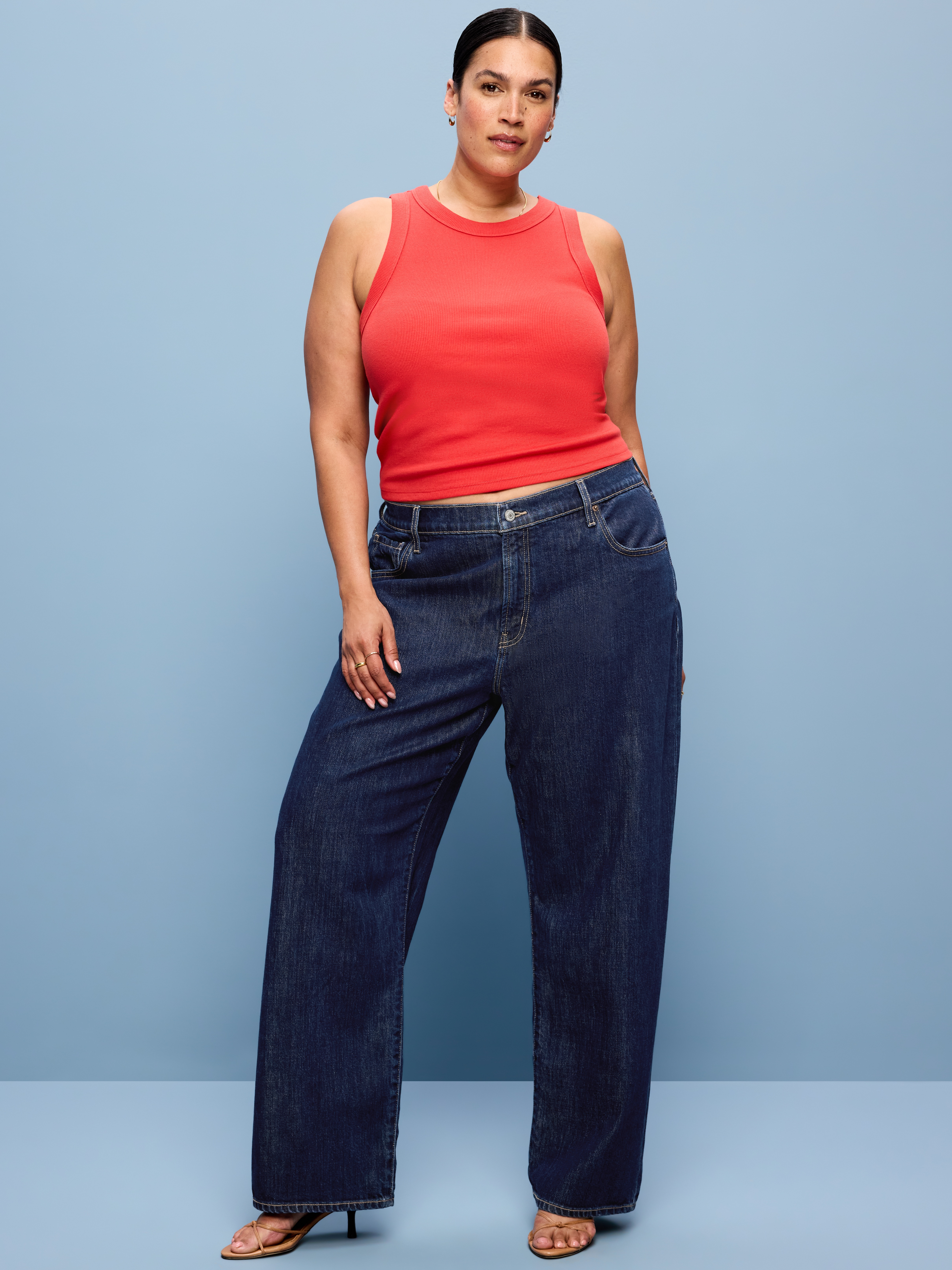 Low-Rise Loose Jeans - Heritage Fade - 7