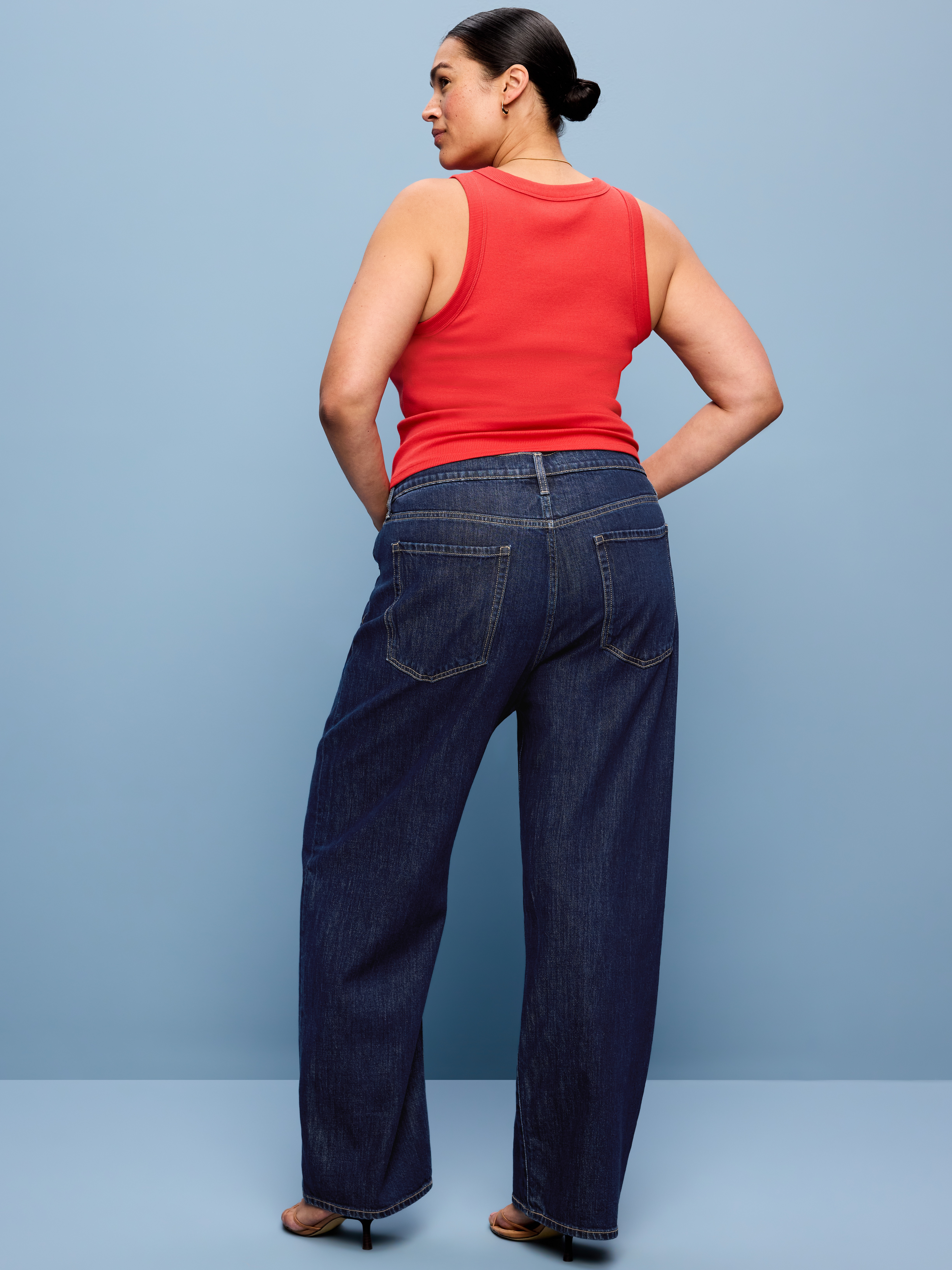 Low-Rise Loose Jeans - Heritage Fade - 8
