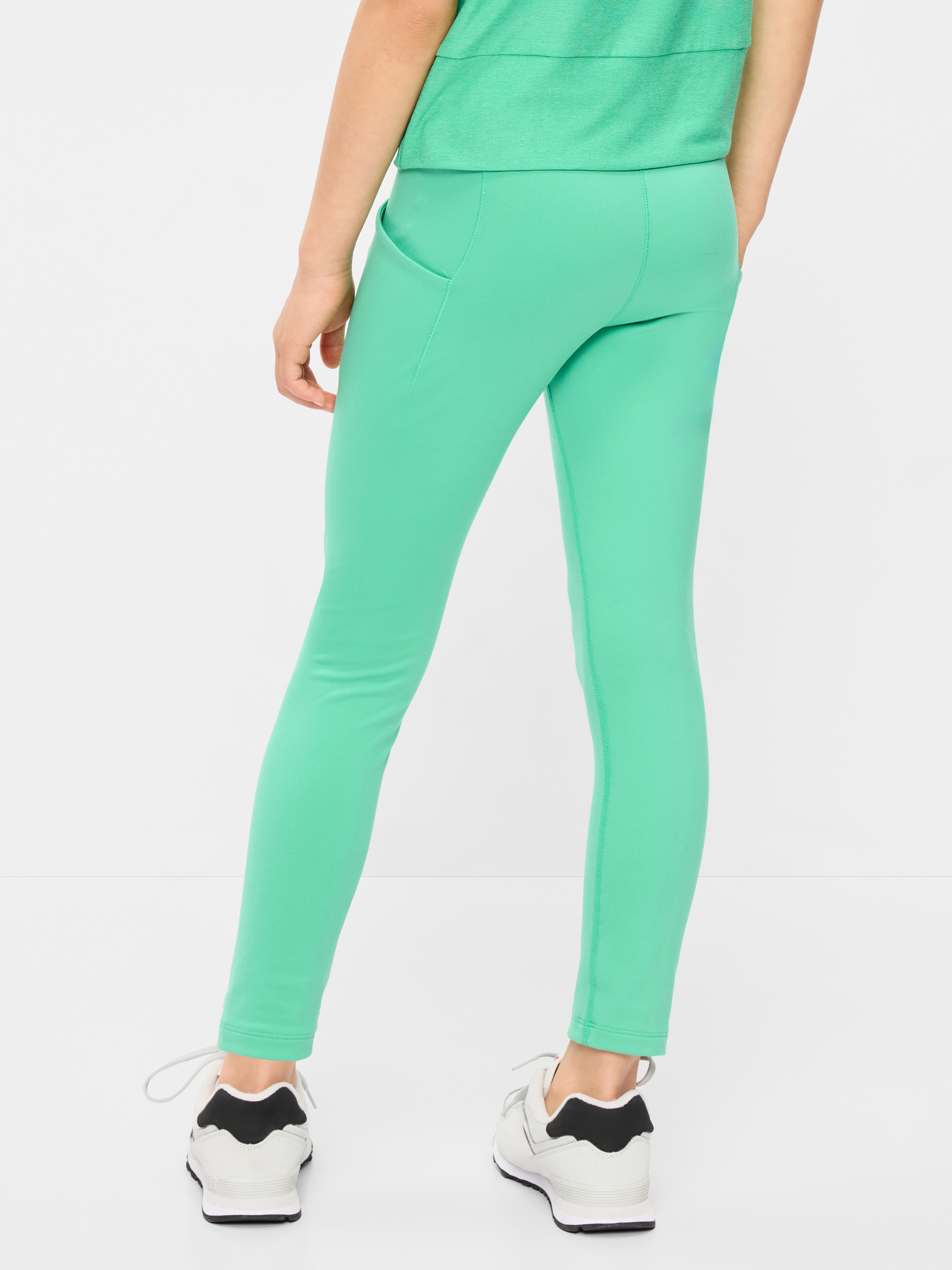 High-Waisted StudioSmooth 7/8 Leggings for Girls - Chrysolite - 2