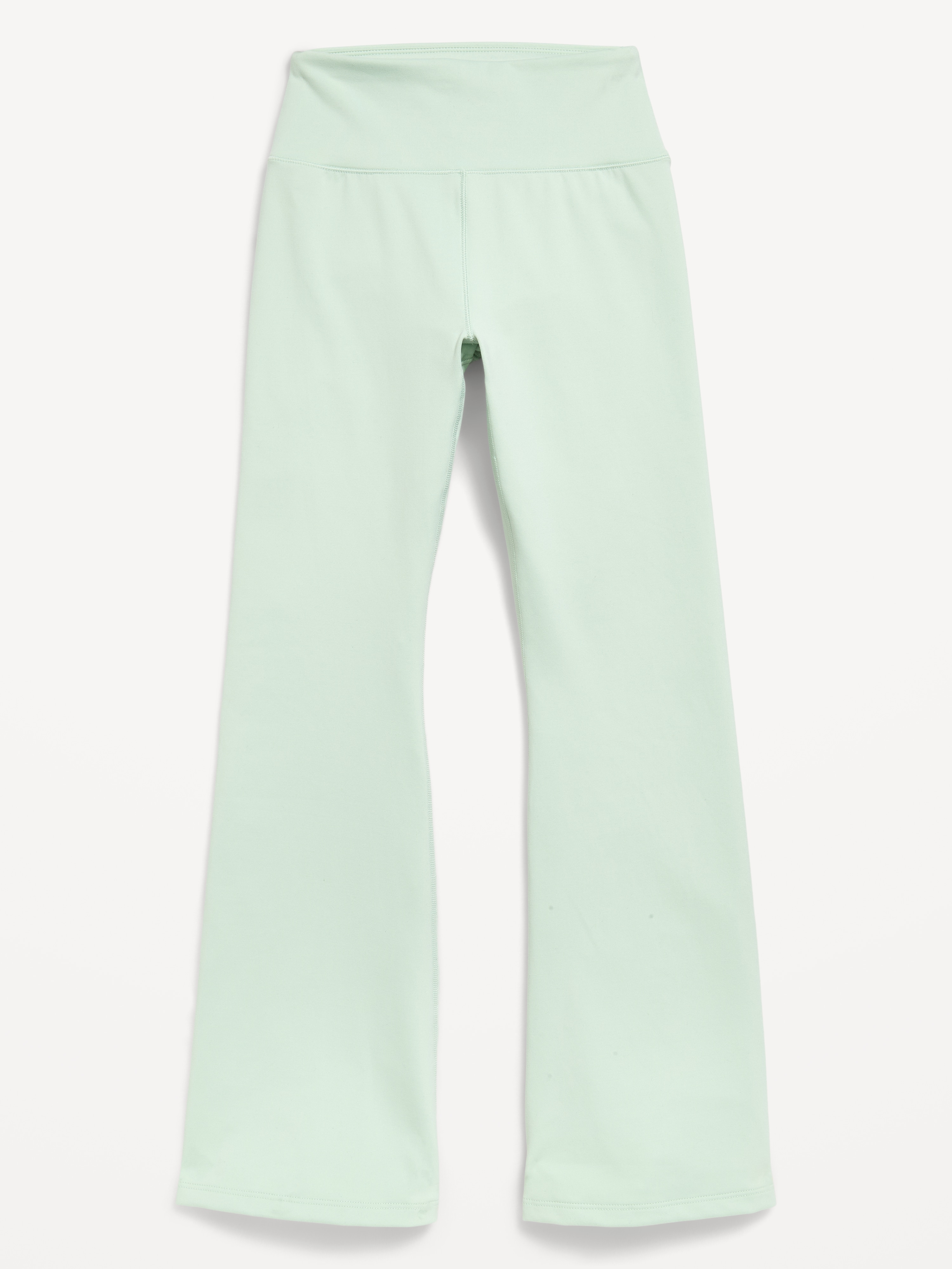 High-Waisted StudioSmooth Flared Leggings for Girls - Soft Aloe - 4