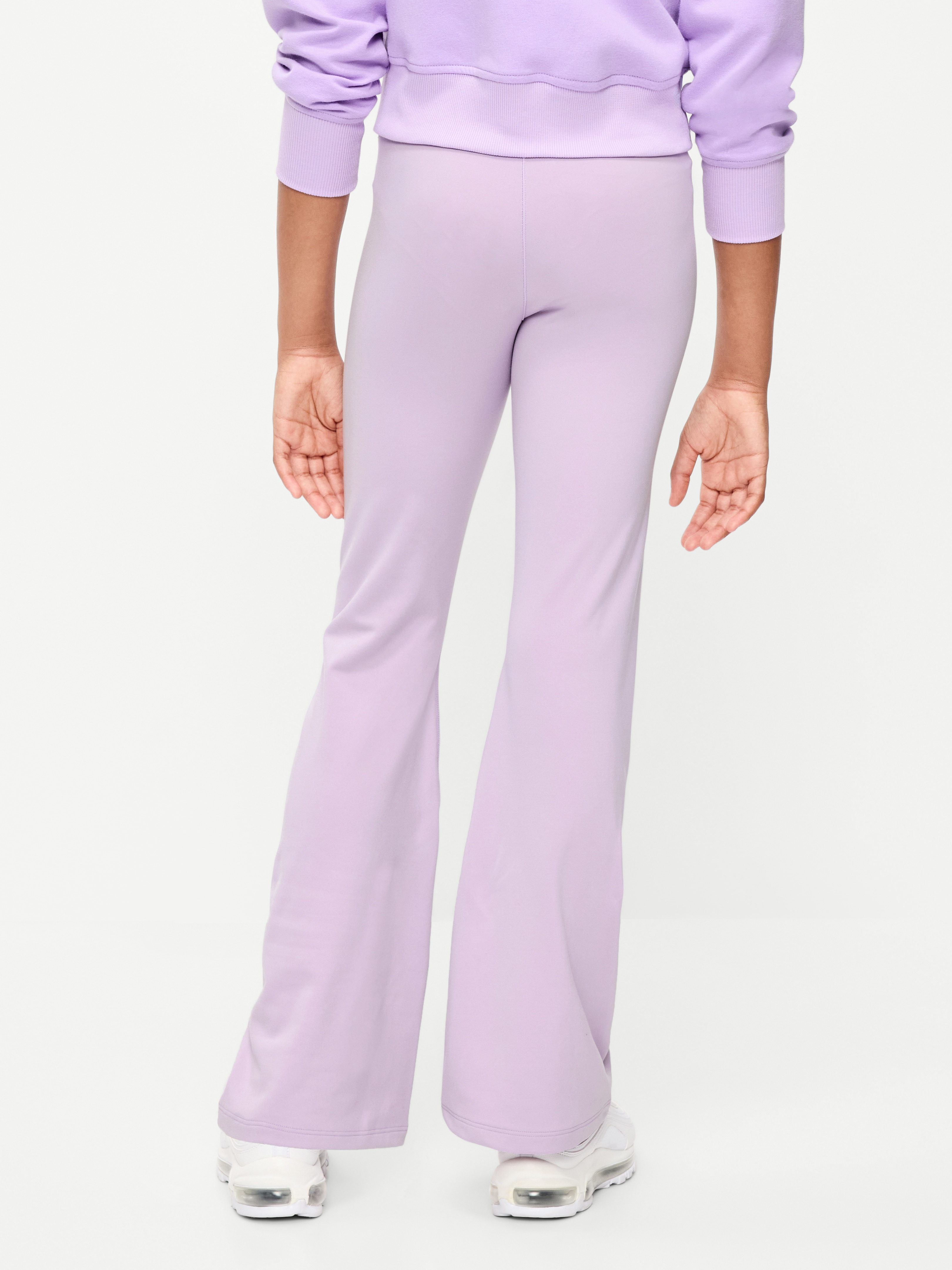 High-Waisted StudioSmooth Flared Leggings for Girls - Dusky Lavender - 2