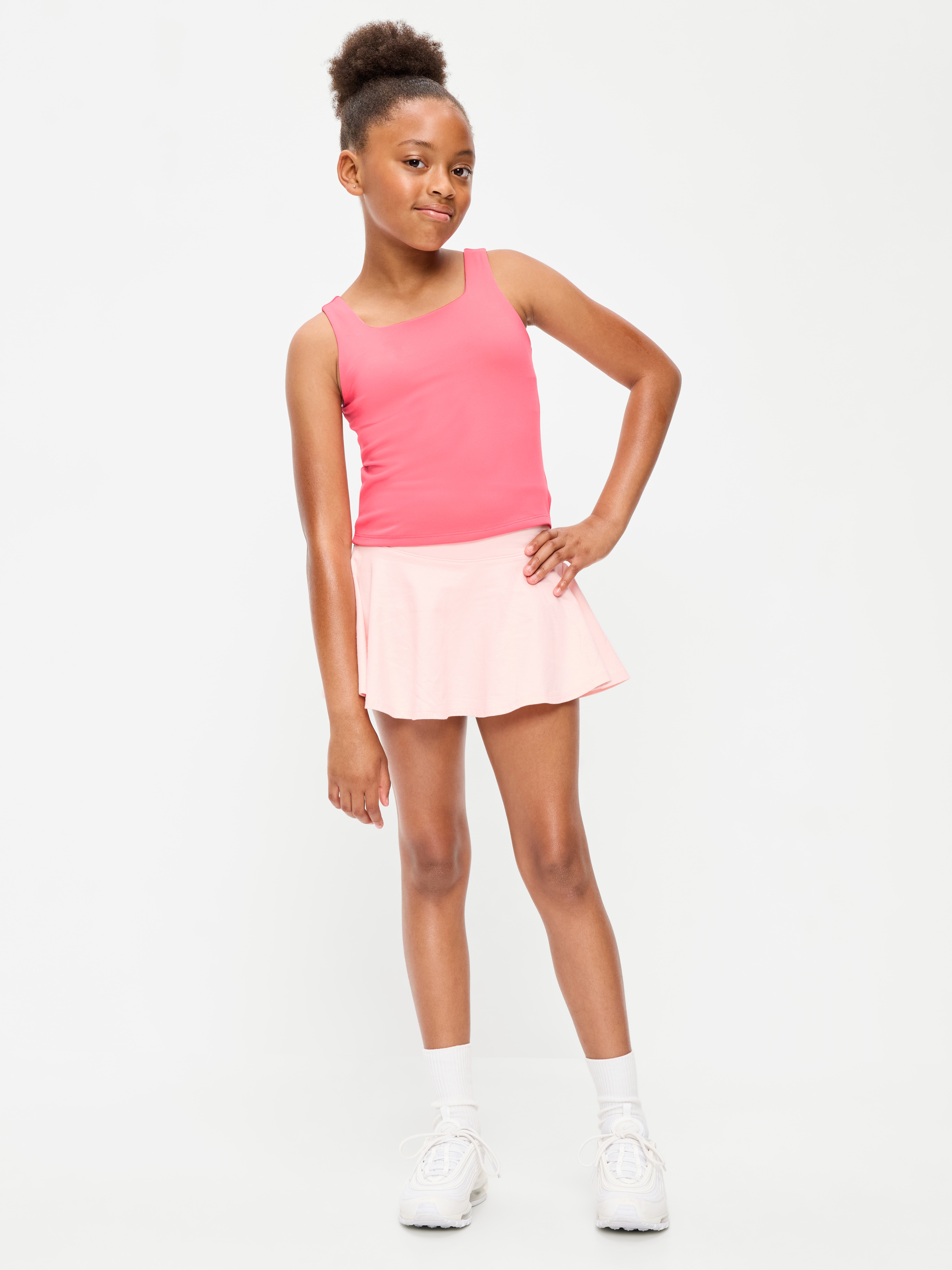 StudioSmooth Longline Sports Bra for Girls - Daylily - 5