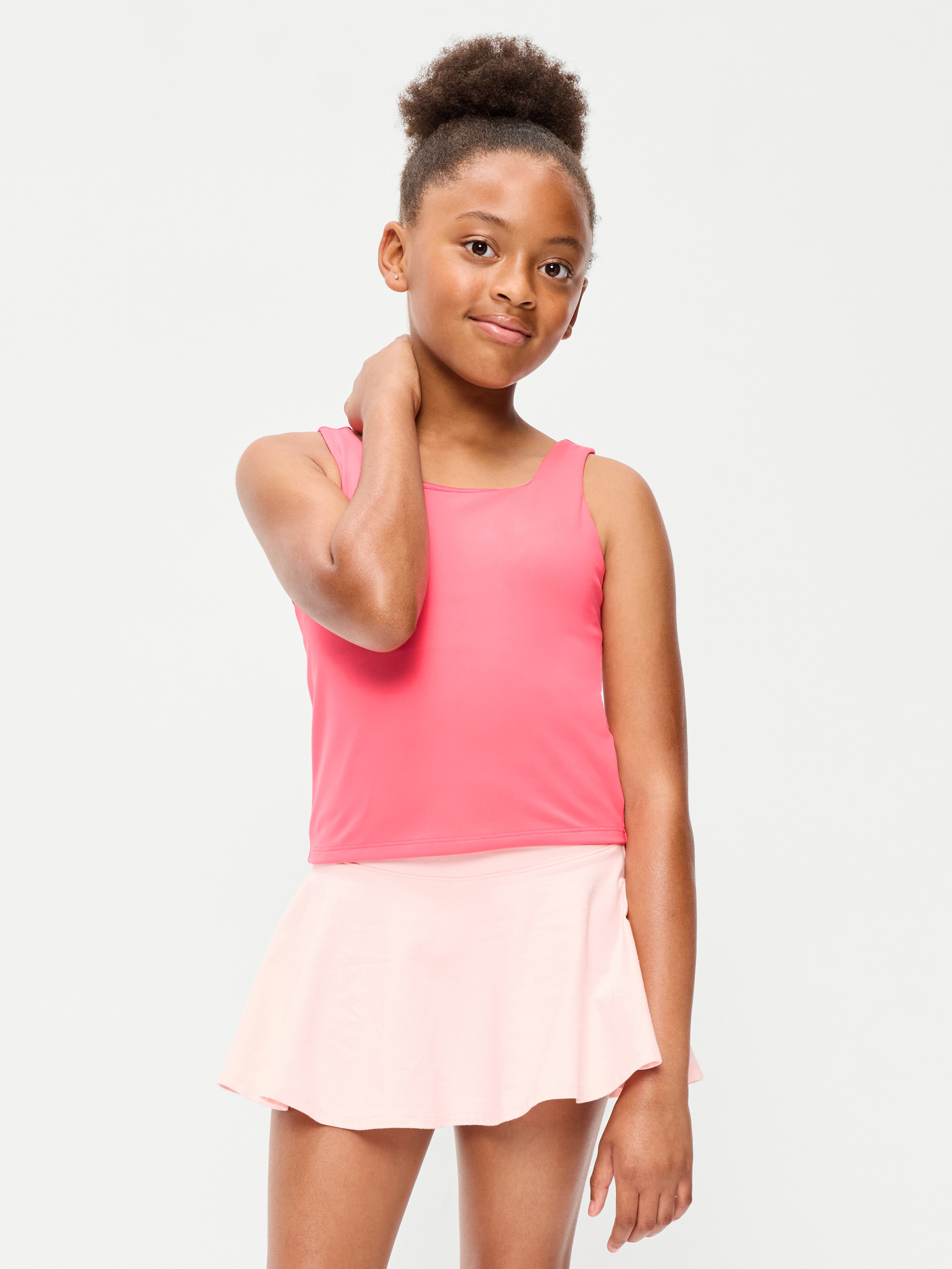 StudioSmooth Longline Sports Bra for Girls - Daylily - 1