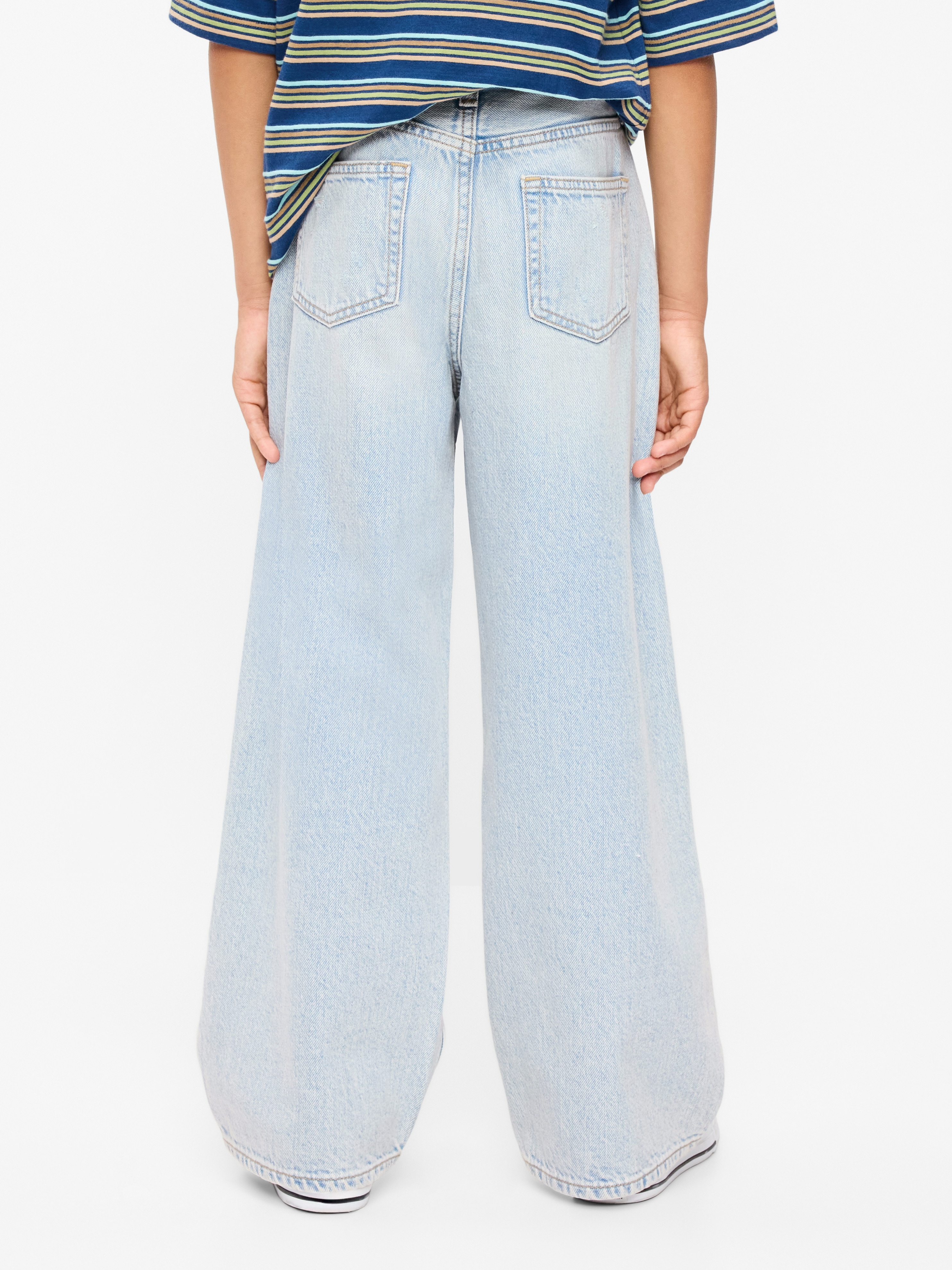 Super Baggy Jeans for Boys - Light Wash - 2