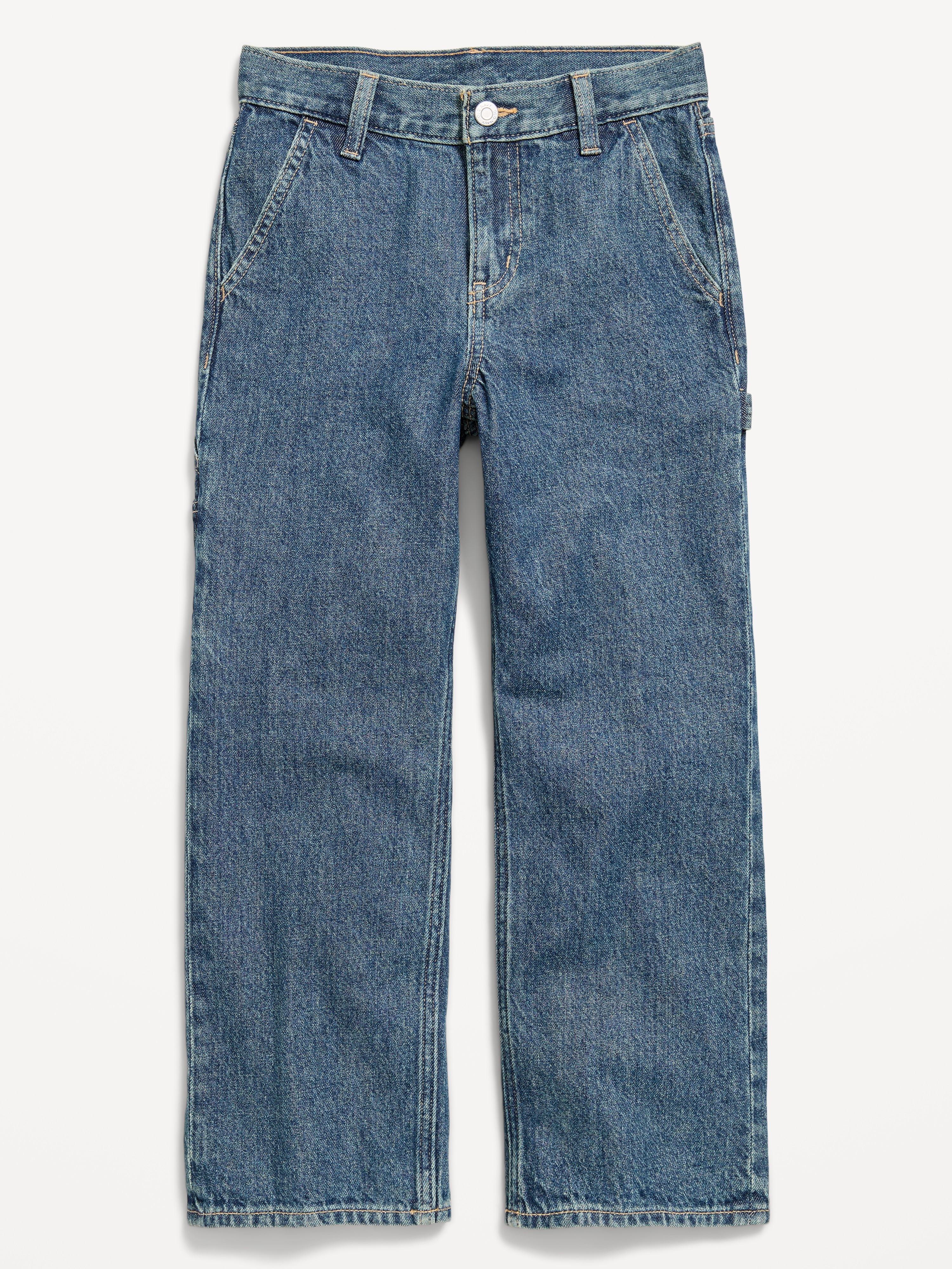 Baggy Non-Stretch Jeans for Boys - Dark Wash - 4