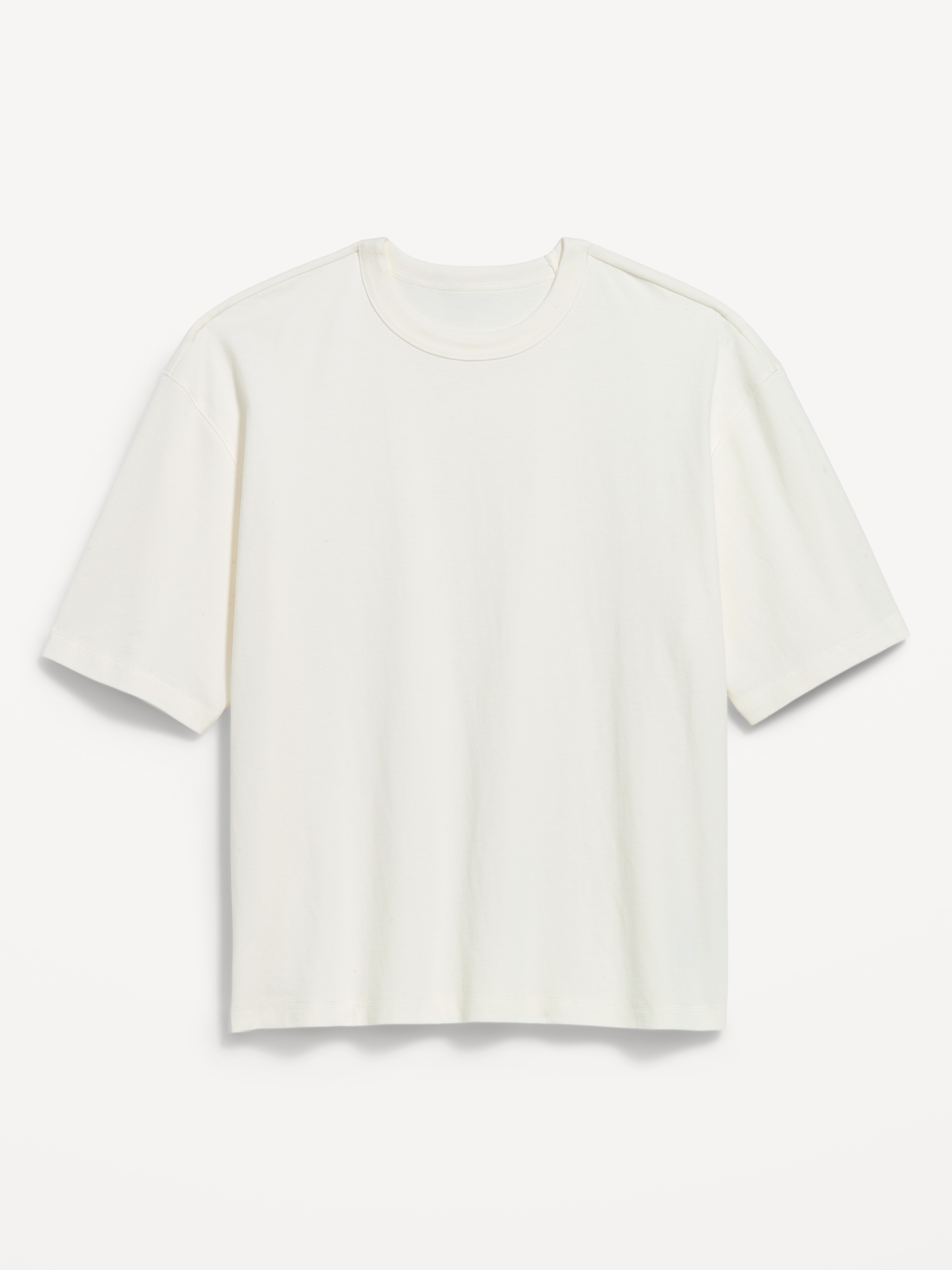 Garment-Dyed Heavyweight Cropped T-Shirt - Sea Salt - 4