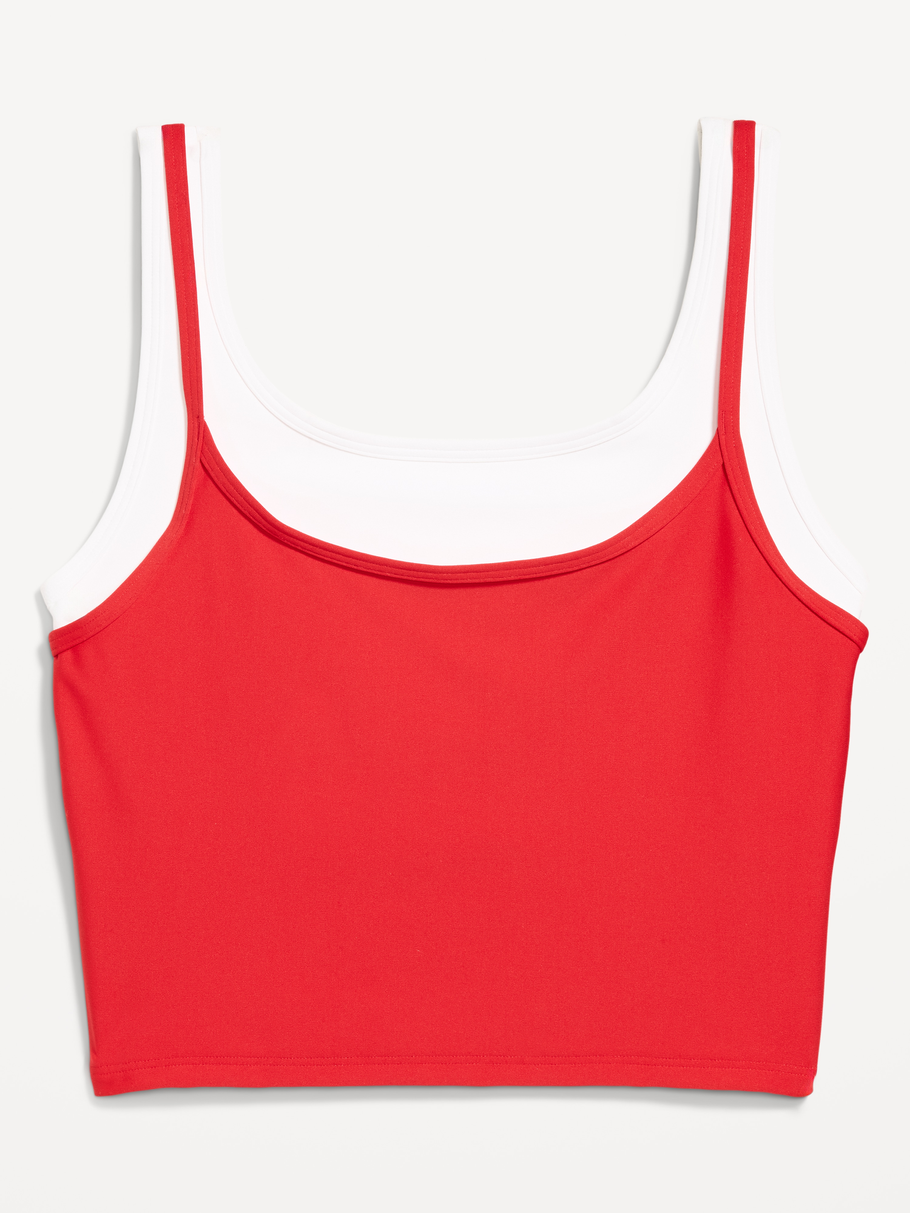 PowerSoft Layered Longline Bra - Bold Red - 4