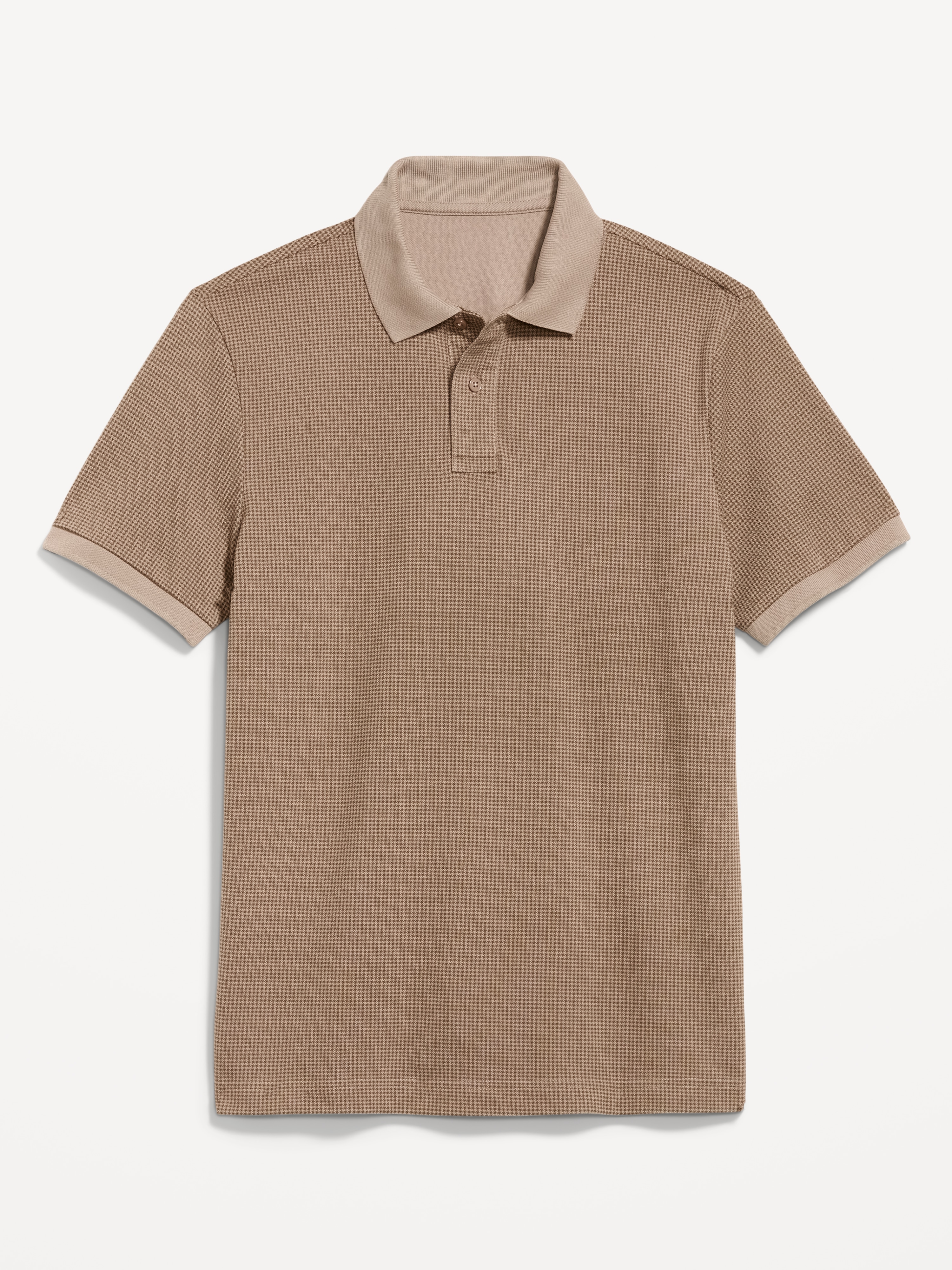 Built-In Flex Pro Polo for Men - Houndstooth - 4