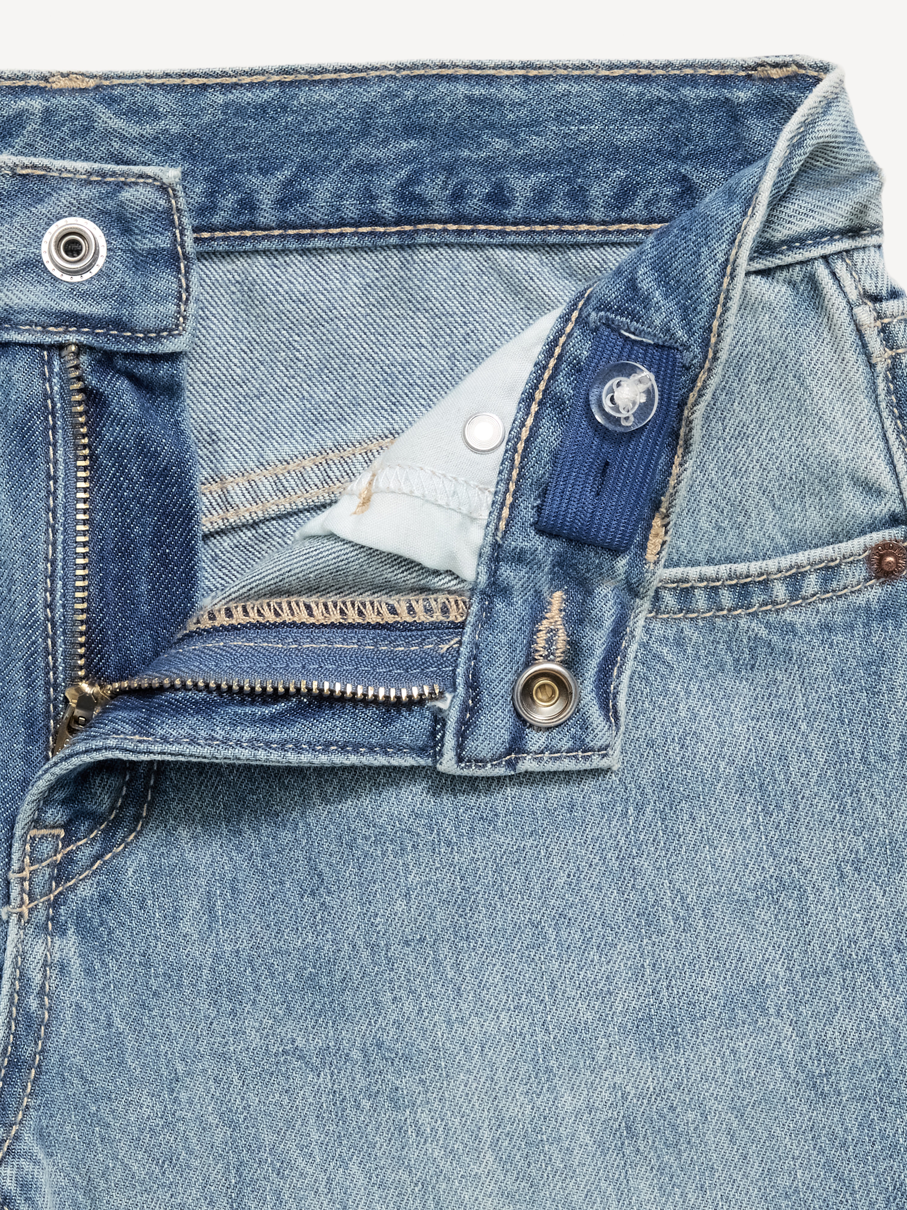 Super Baggy Wide-Leg Embroidered Jeans for Girls - Light Wash - 5