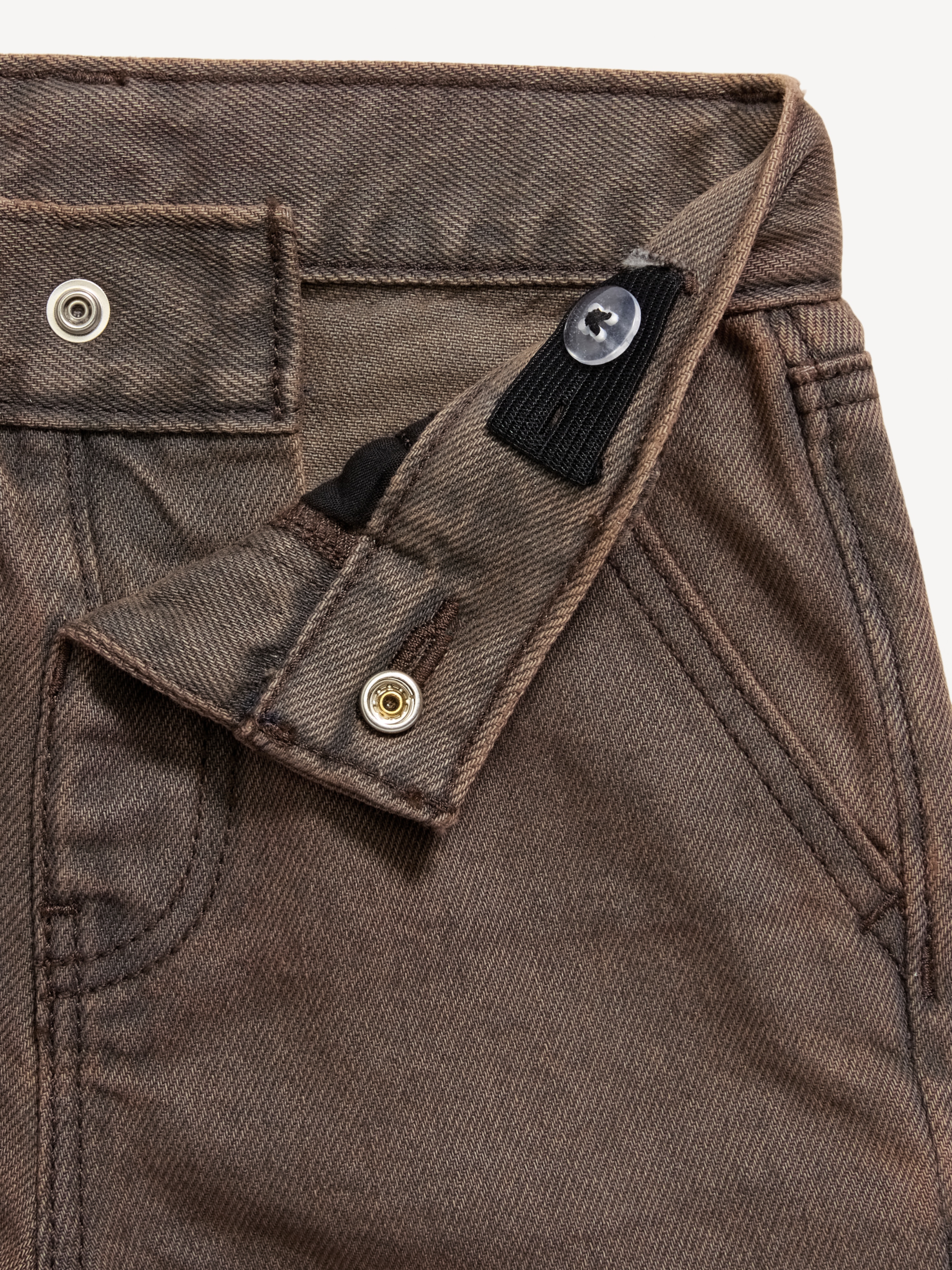 Baggy Jeans for Toddler Boys - Brown Tint - 2