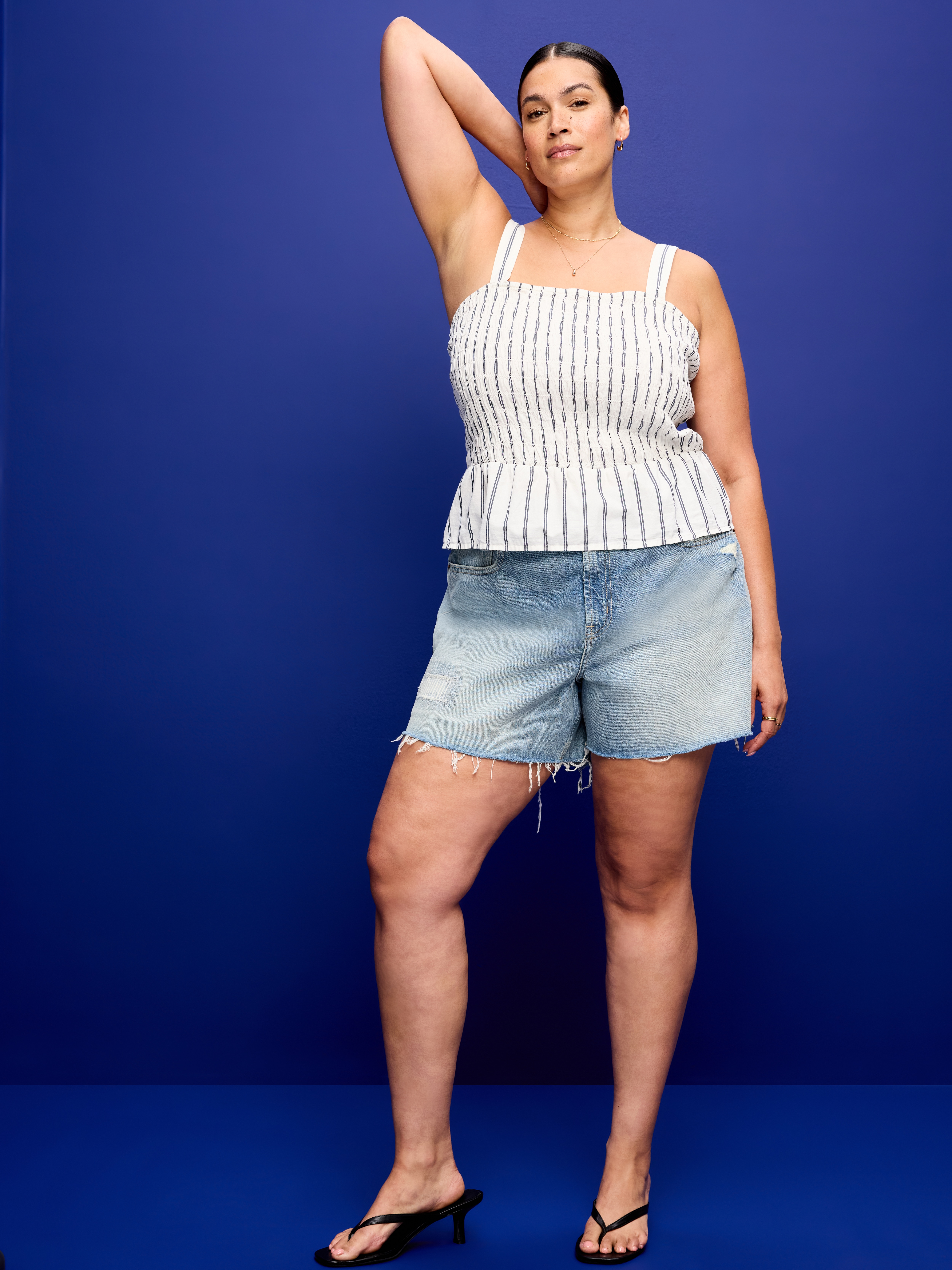 High-Waisted Baggy Shorts -- 5-inch inseam - Riley Repair - 4