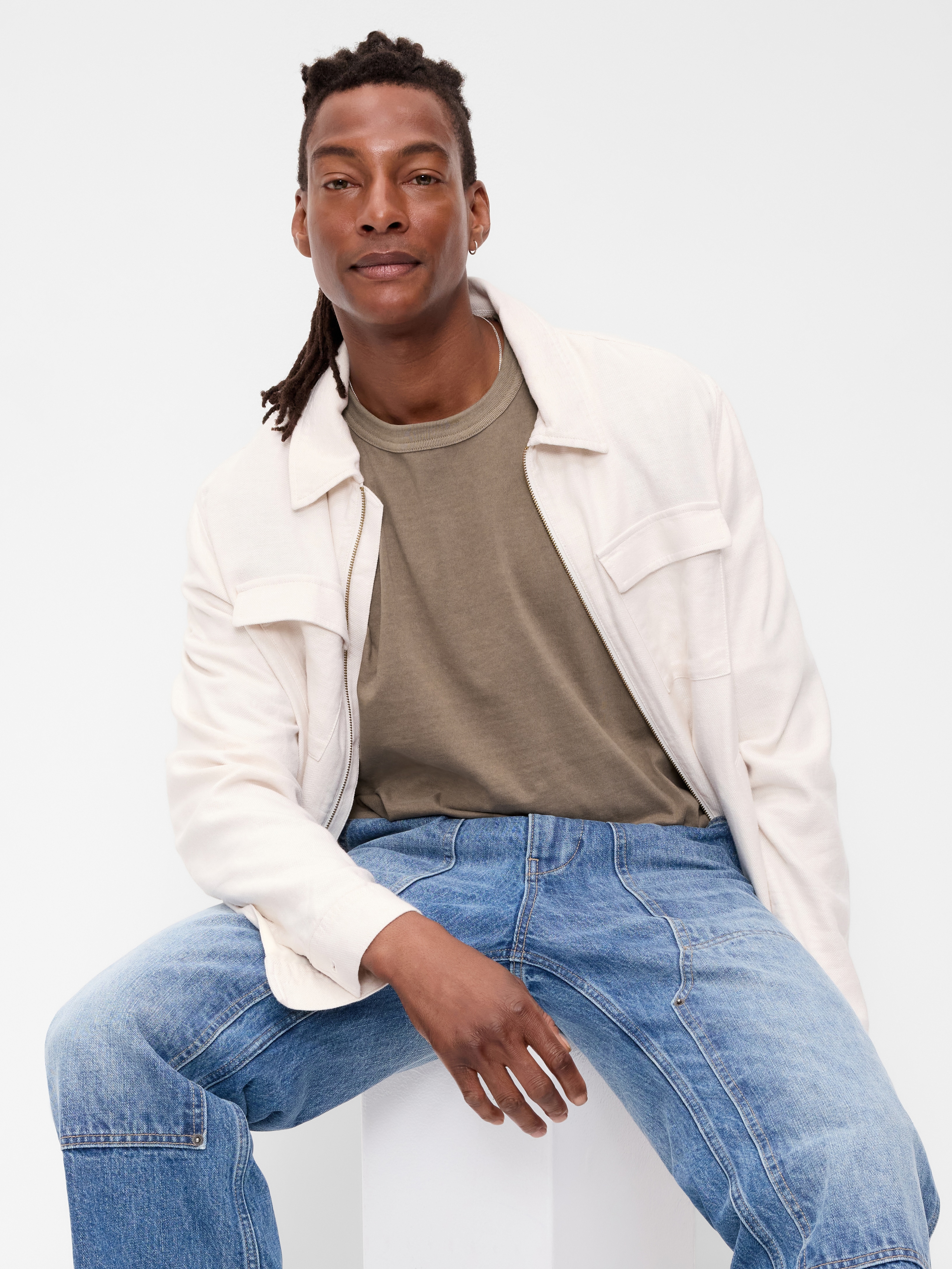 Garment-Dyed Heavyweight Cropped T-Shirt - Brown Truffle - 3