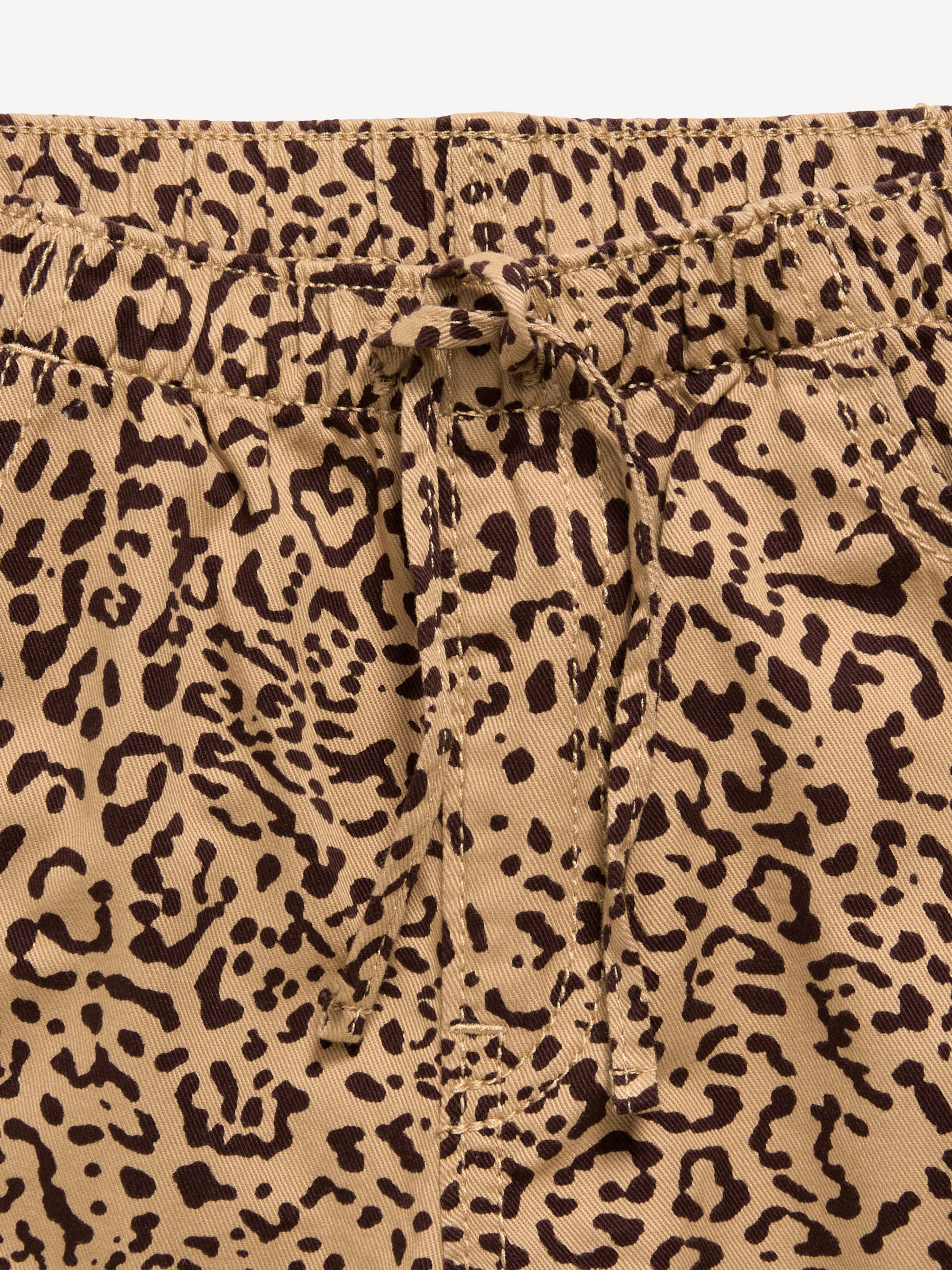 High-Waisted Pull-On Baggy Wide-Leg Jeans for Girls - Cheetah - 5