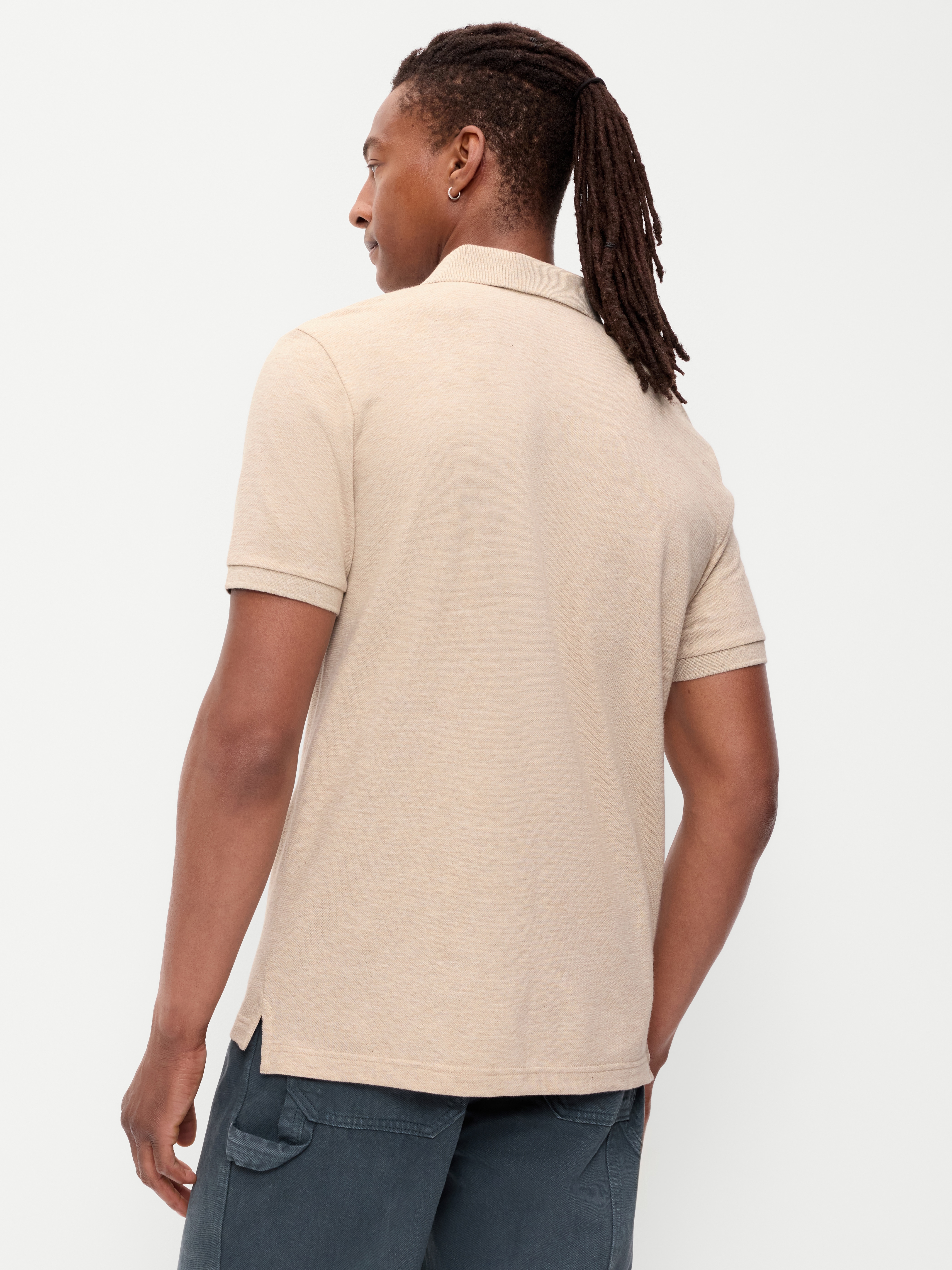 Pique Polo for Men - Oats - 2