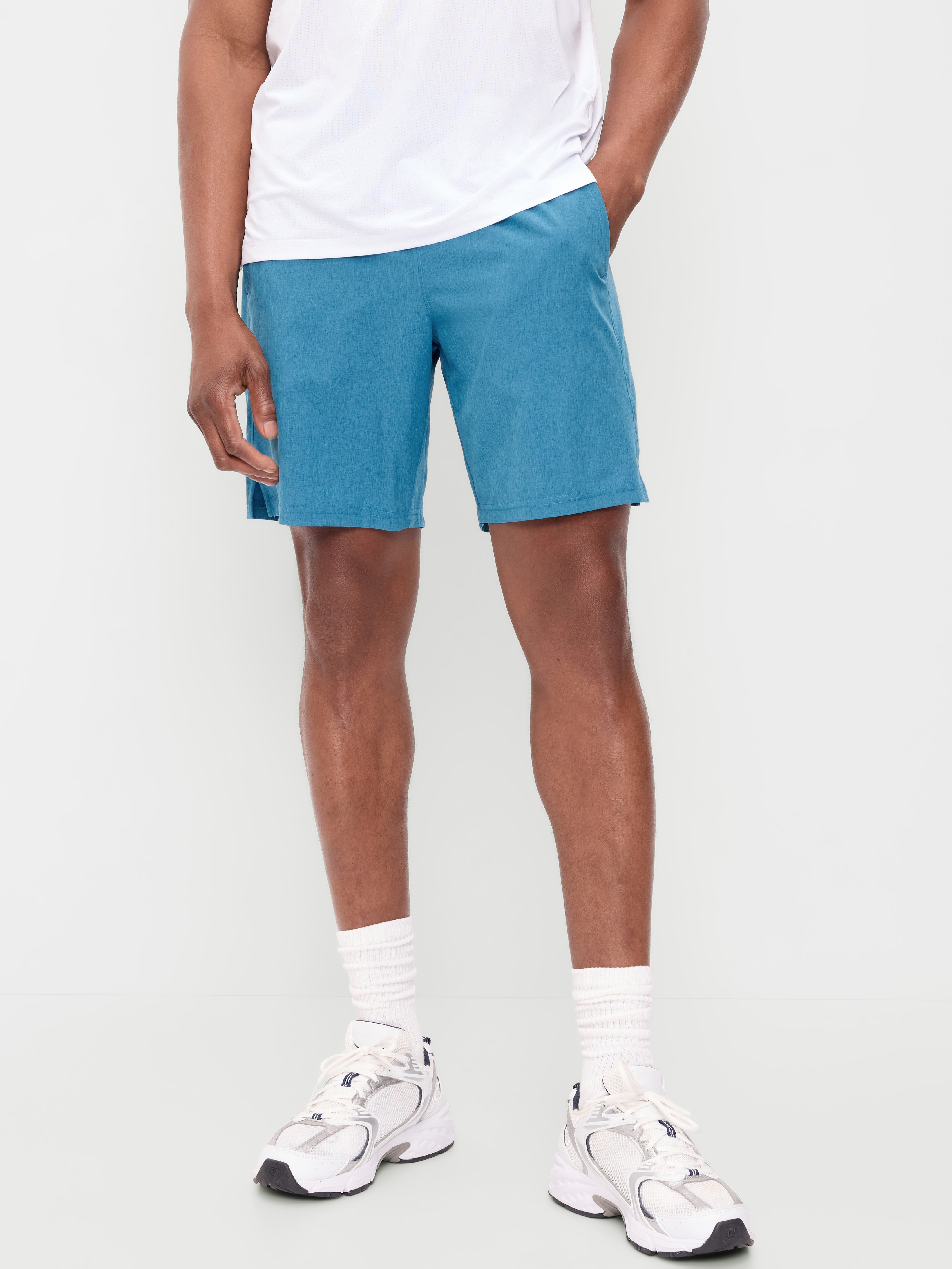 StretchTech Workout Shorts -- 7-inch inseam - Distorted Blue - 1