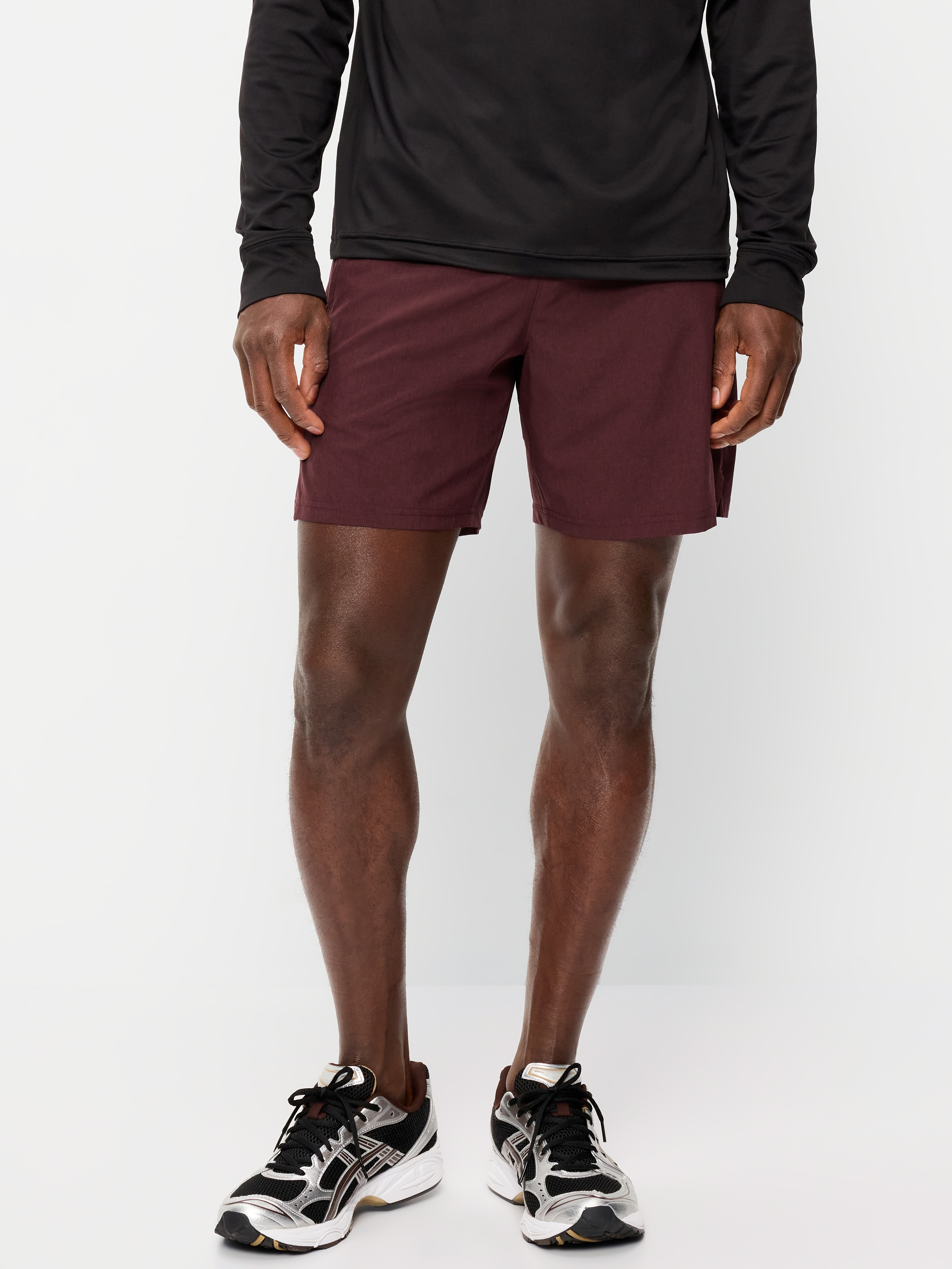 StretchTech Workout Shorts -- 7-inch inseam - Dark Sepia - 1