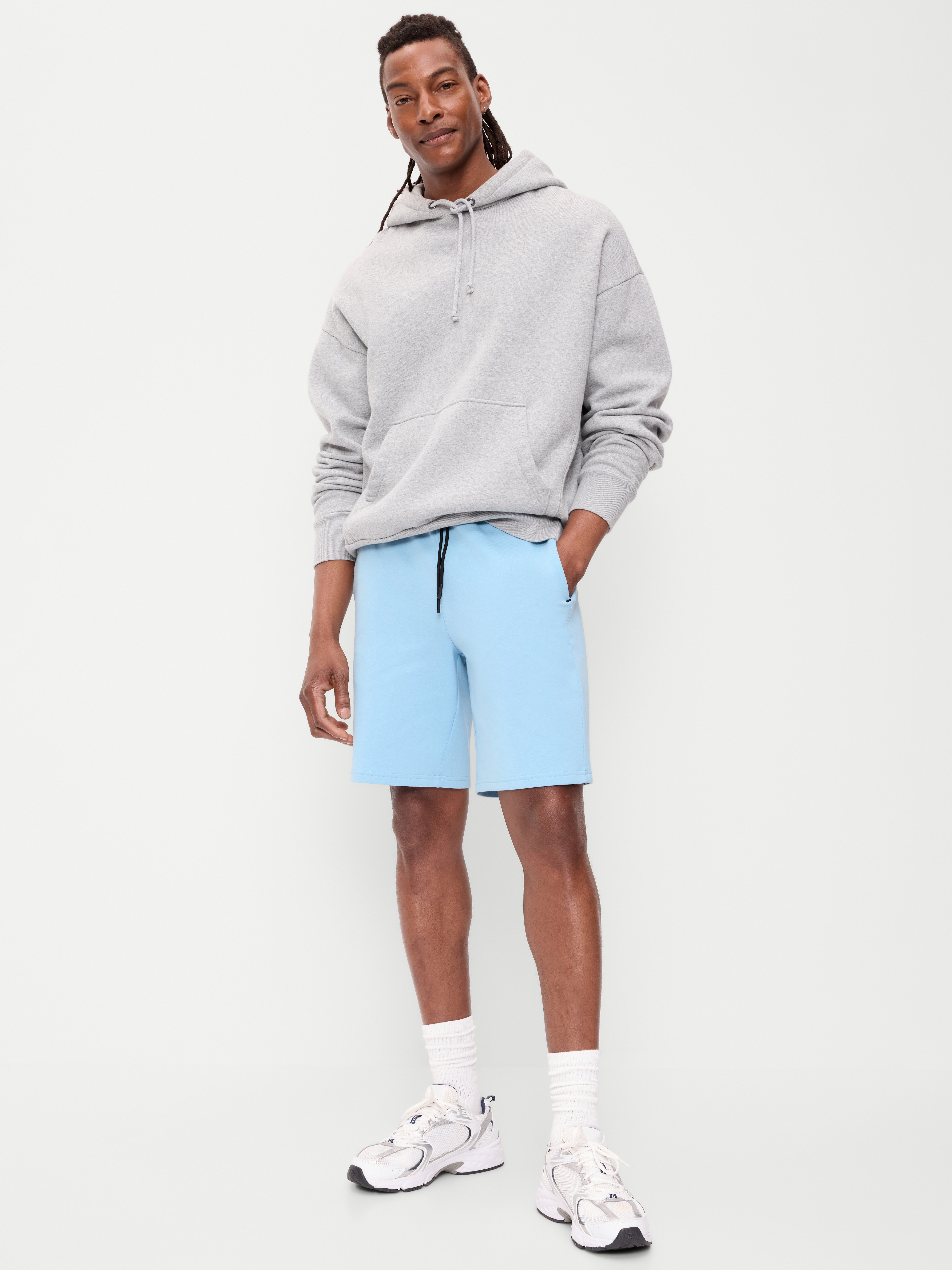 Dynamic Fleece 4.0 Shorts -- 8-inch inseam - Cool Rain - 1