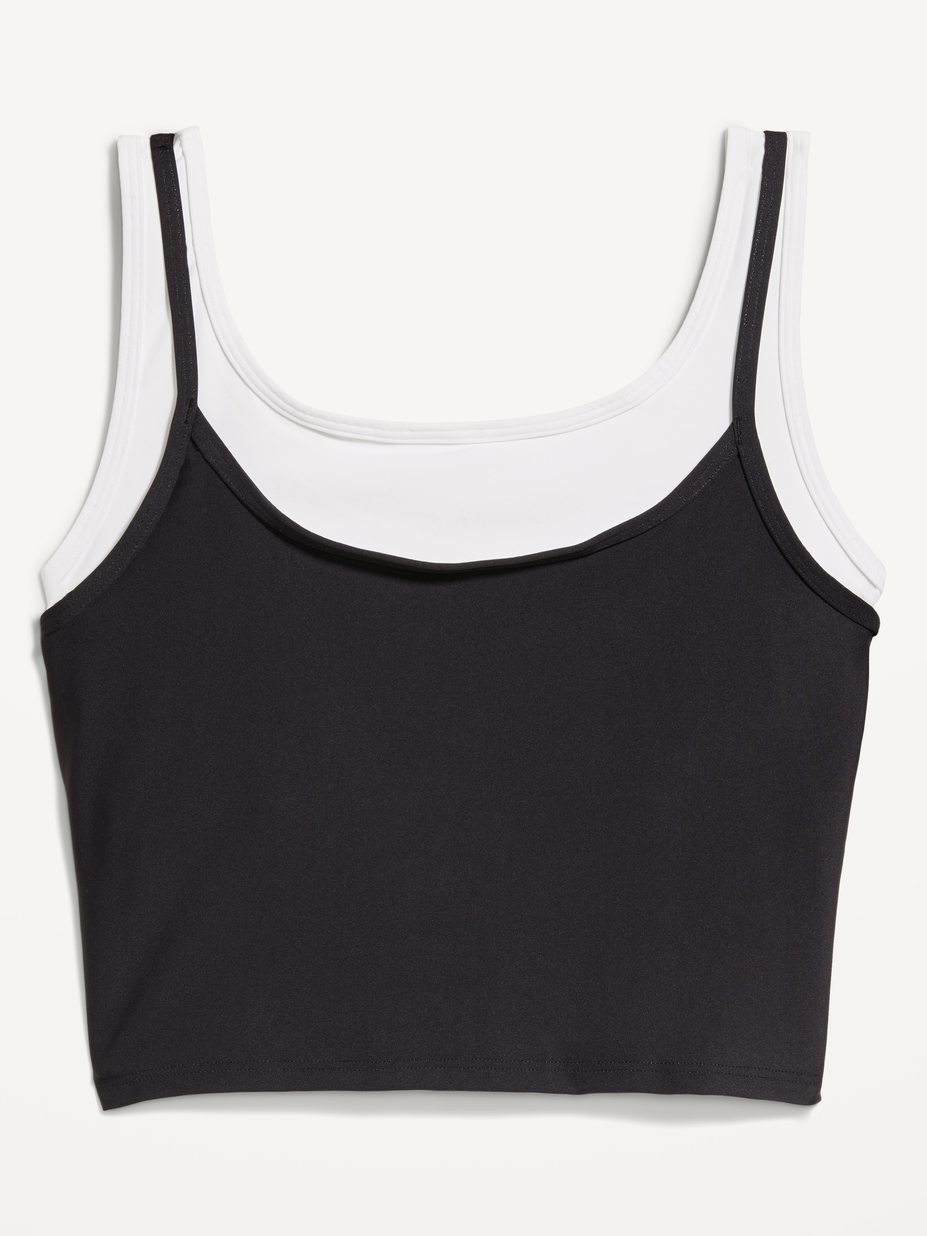PowerSoft Layered Longline Bra - Black Jack - 4