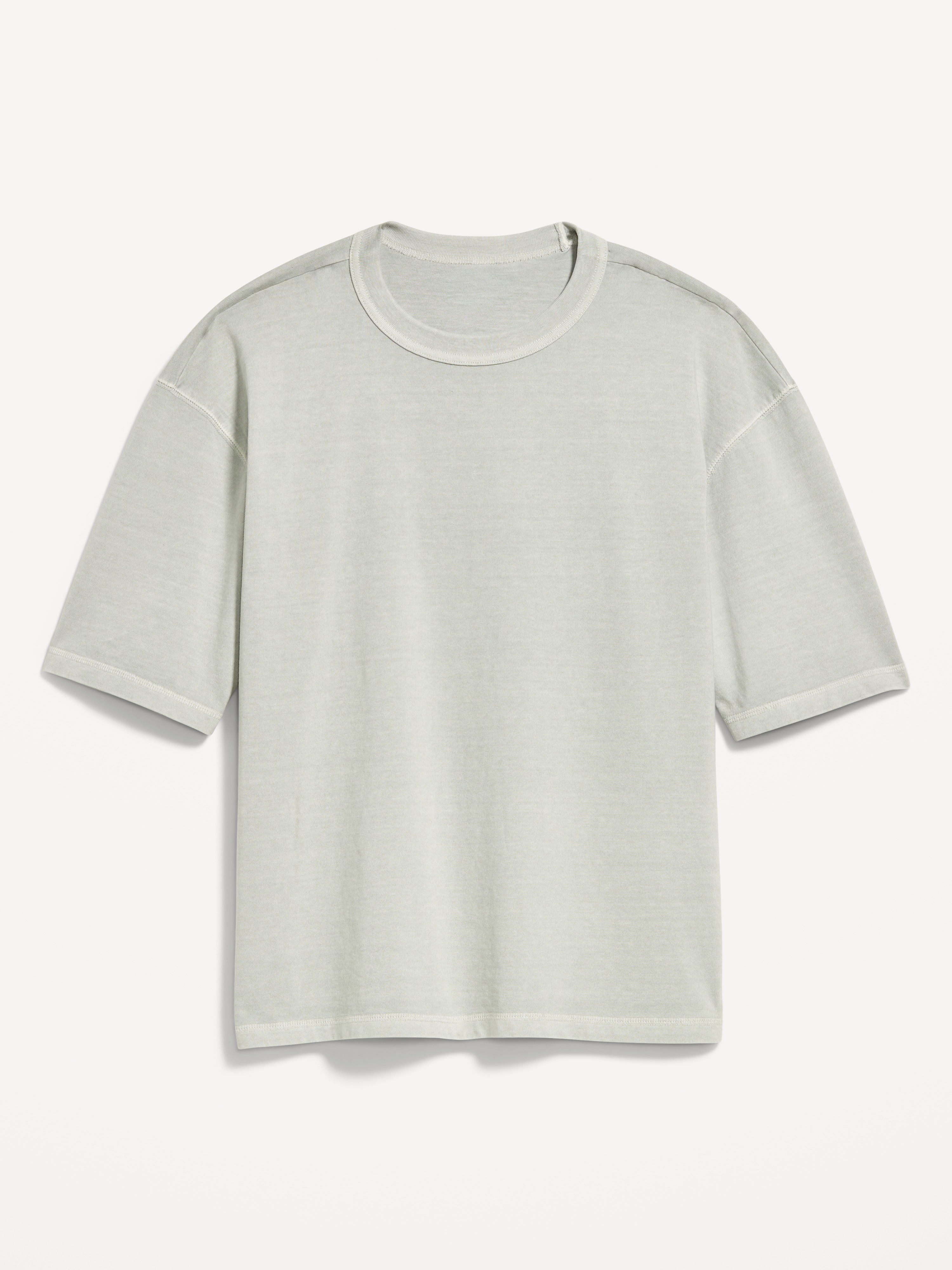 Garment-Dyed Heavyweight Cropped T-Shirt - Windchime - 3