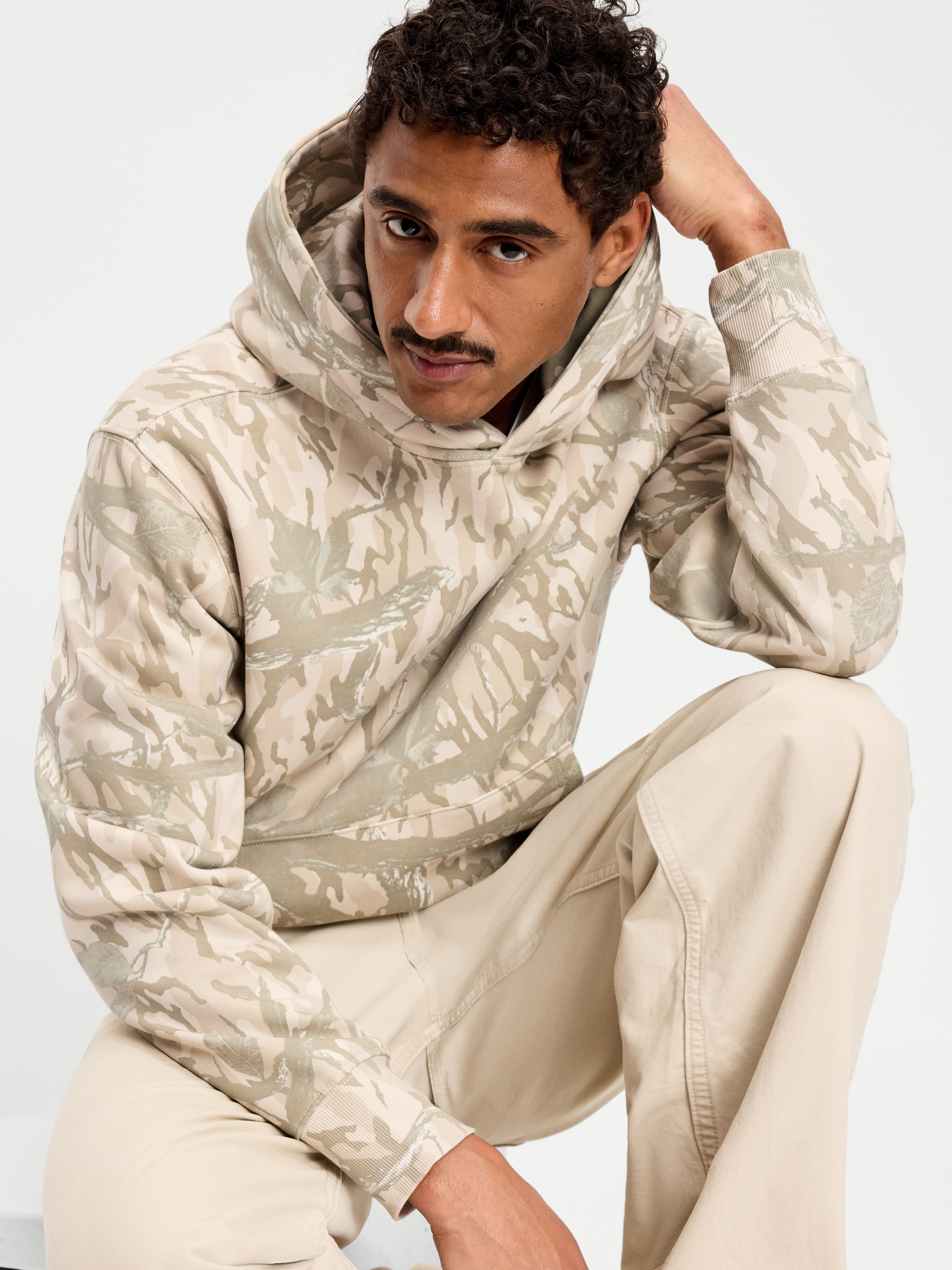 Washed Rotation Hoodie - Khaki Camouflage - 3