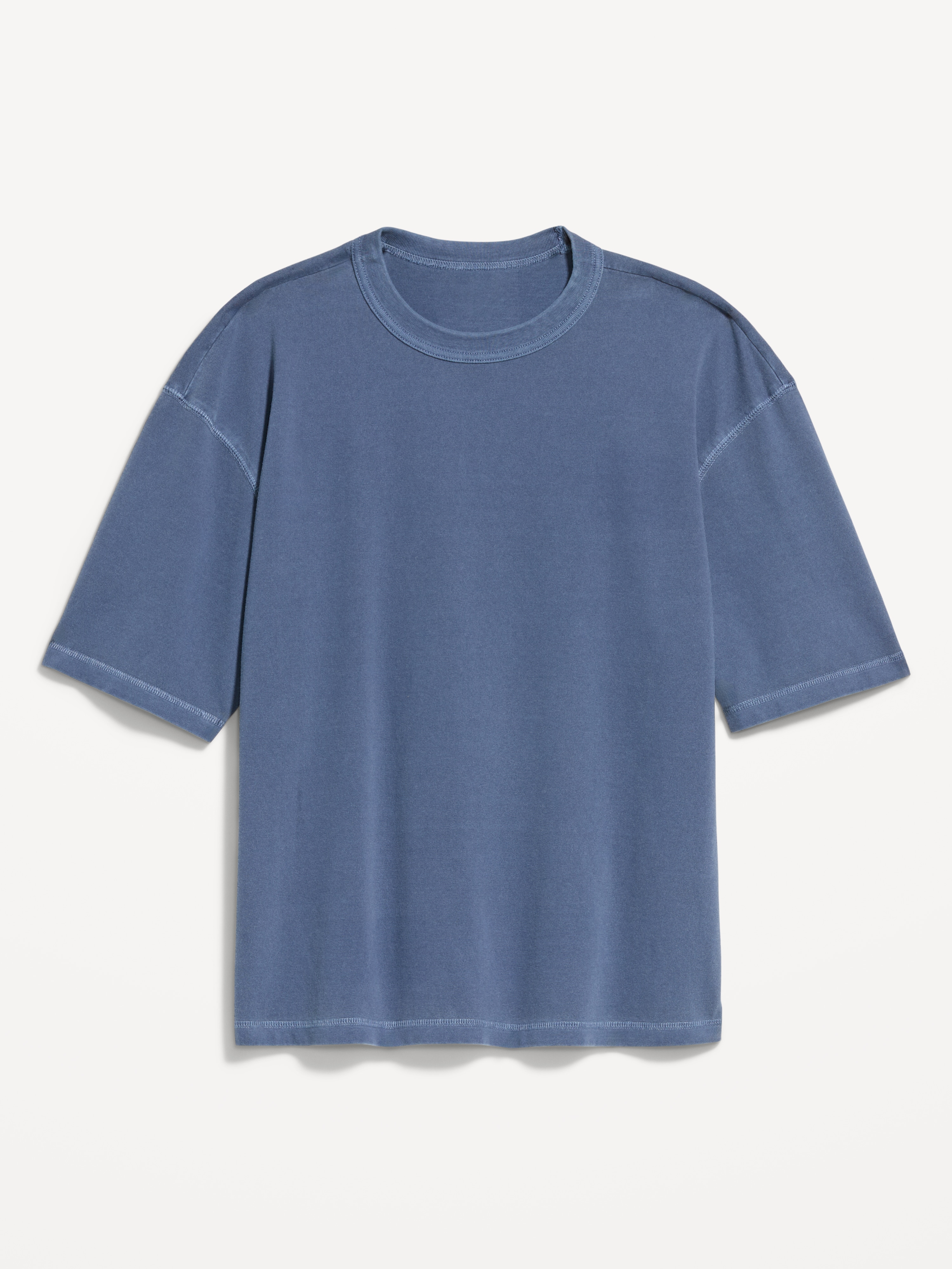 Garment-Dyed Heavyweight Cropped T-Shirt - Night Life - 3