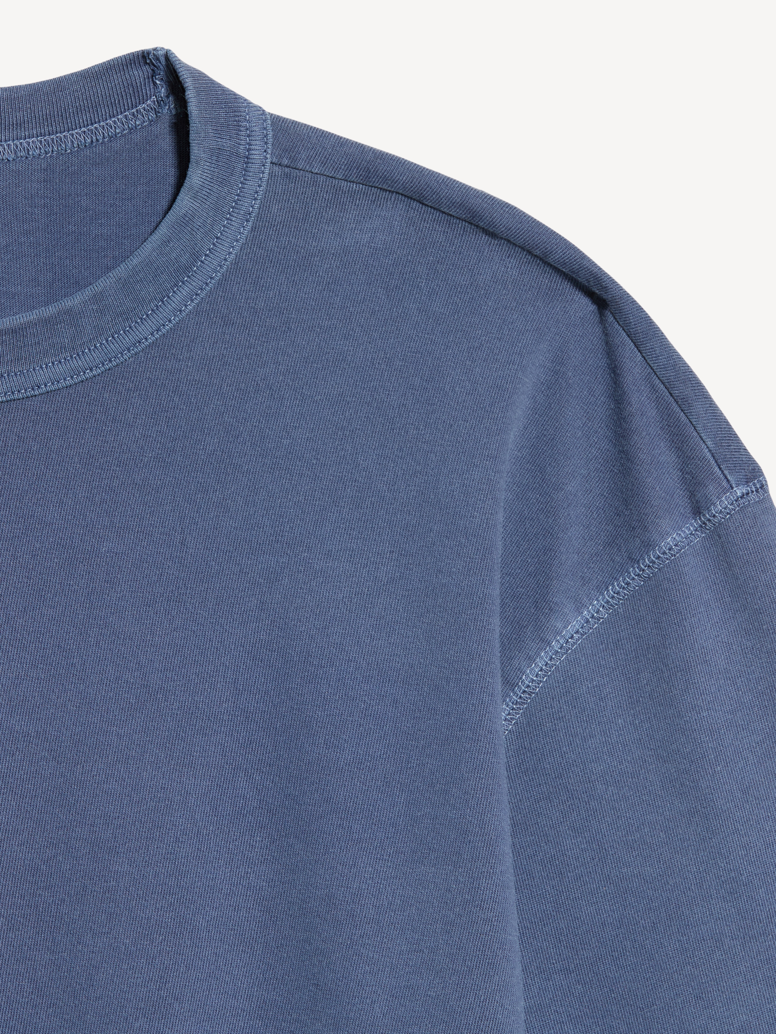 Garment-Dyed Heavyweight Cropped T-Shirt - Night Life - 4
