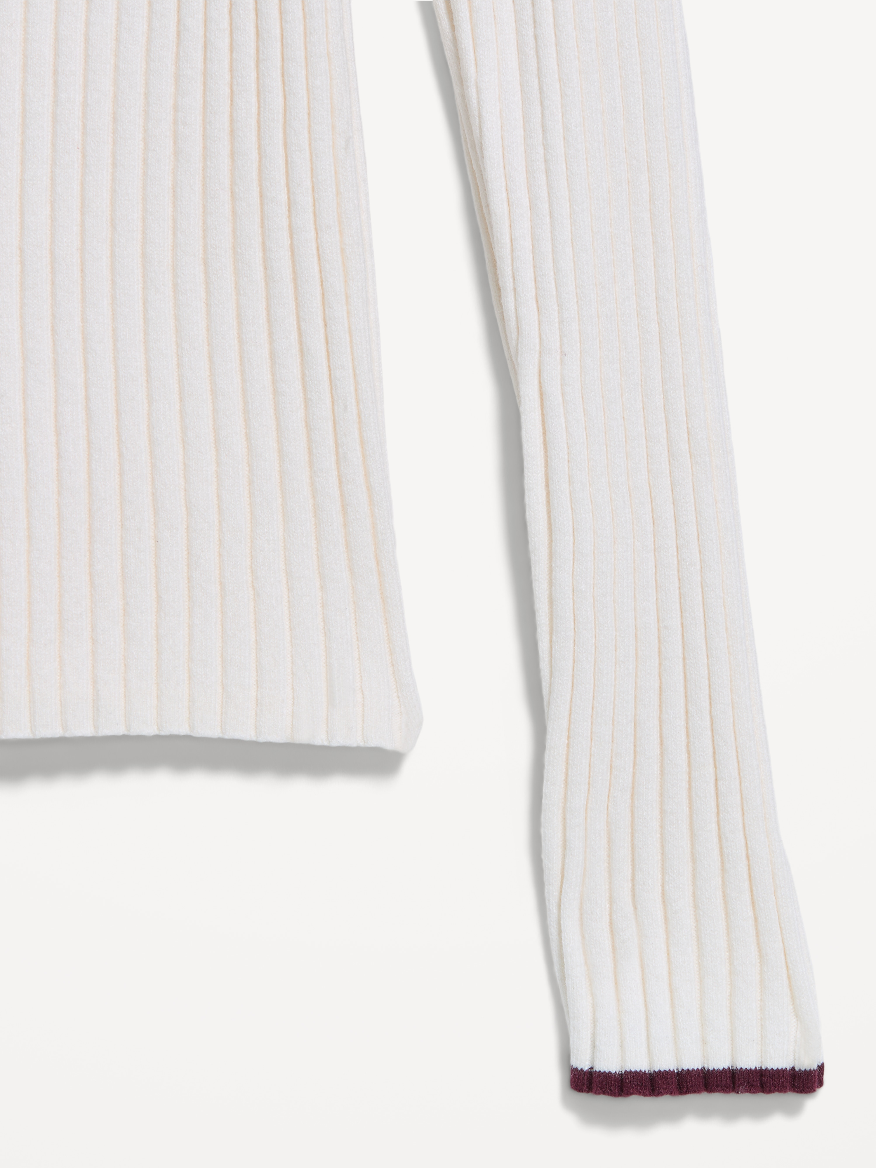 Long-Sleeve Half-Zip Top - Creme De La Creme - 6