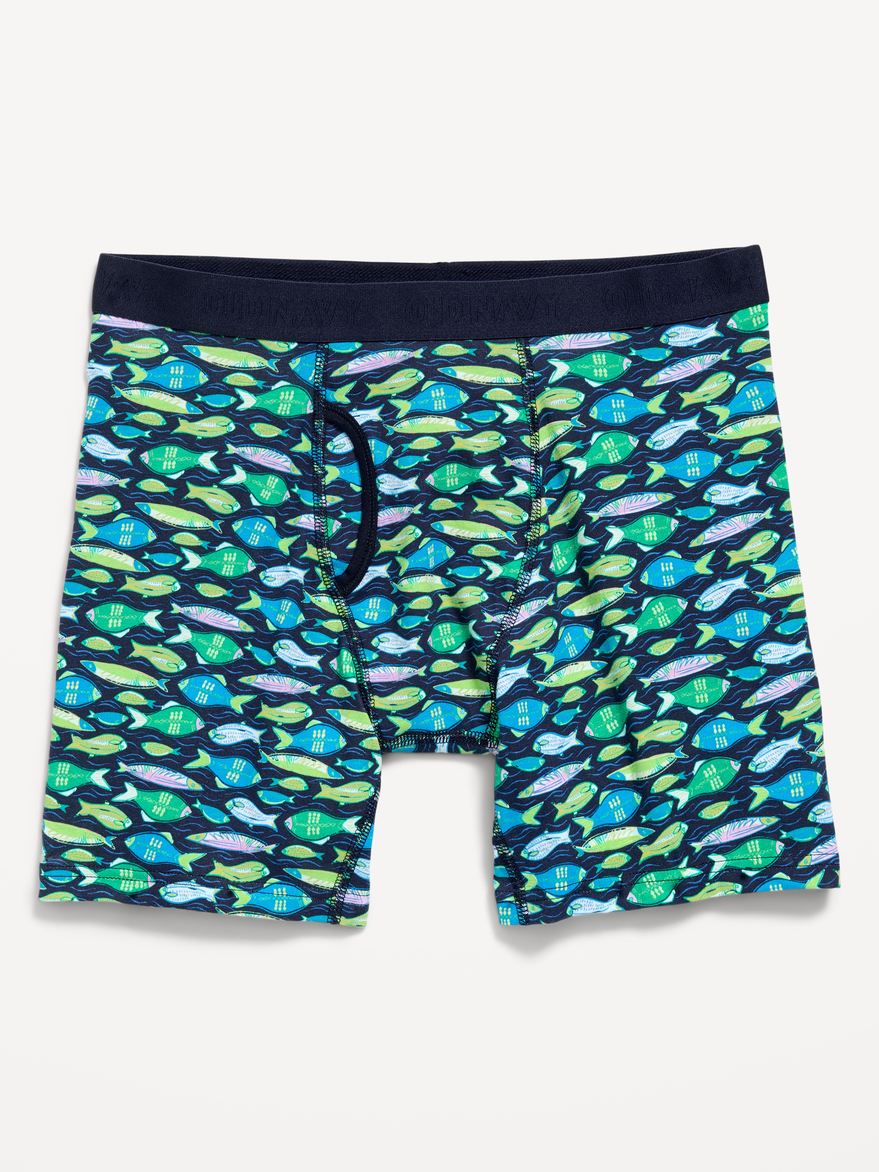 Soft-Washed Boxer Briefs -- 6.25-inch inseam - Fishes - 1