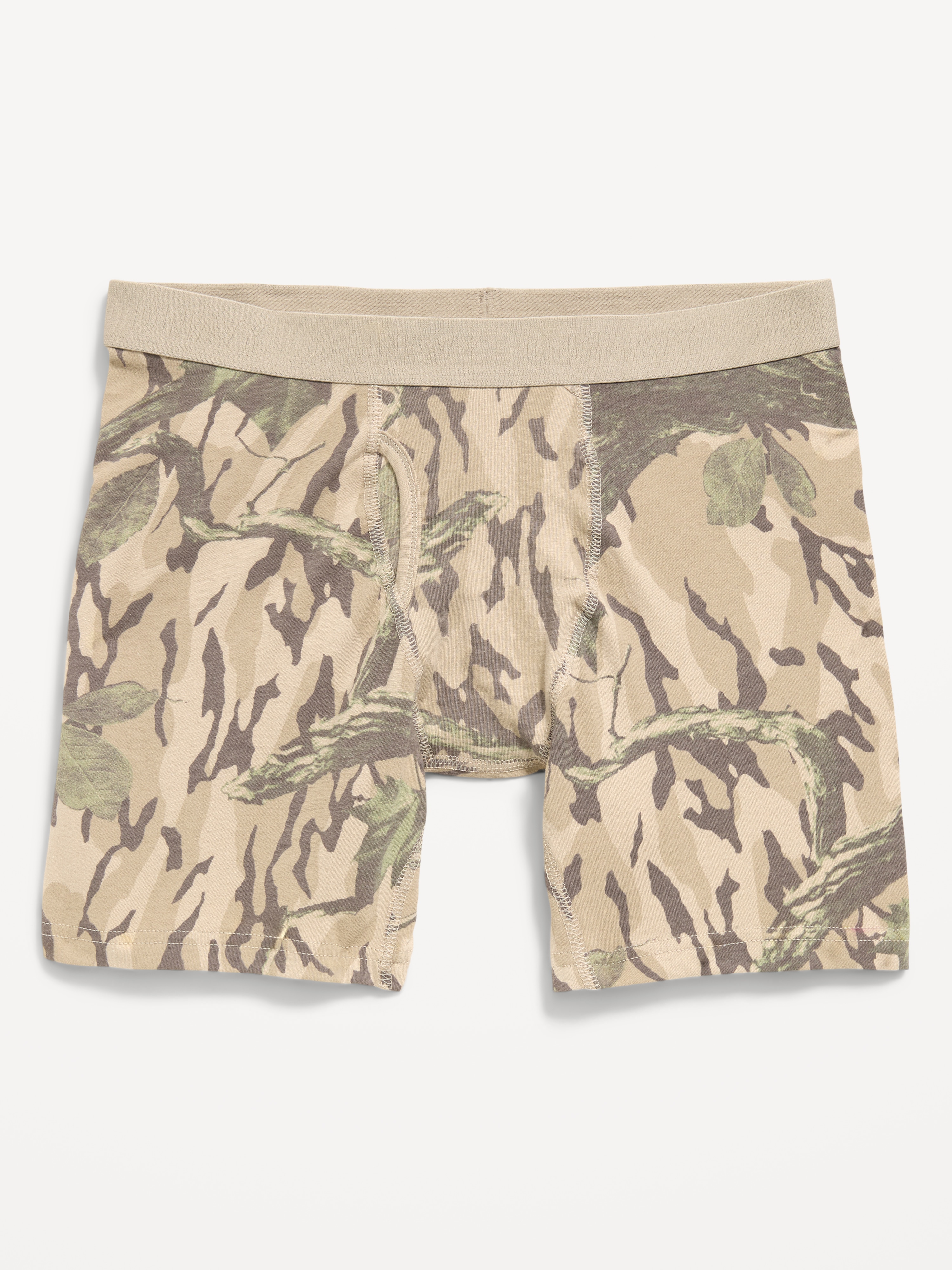 Soft-Washed Boxer Briefs -- 6.25-inch inseam - Green Tree Camo - 1