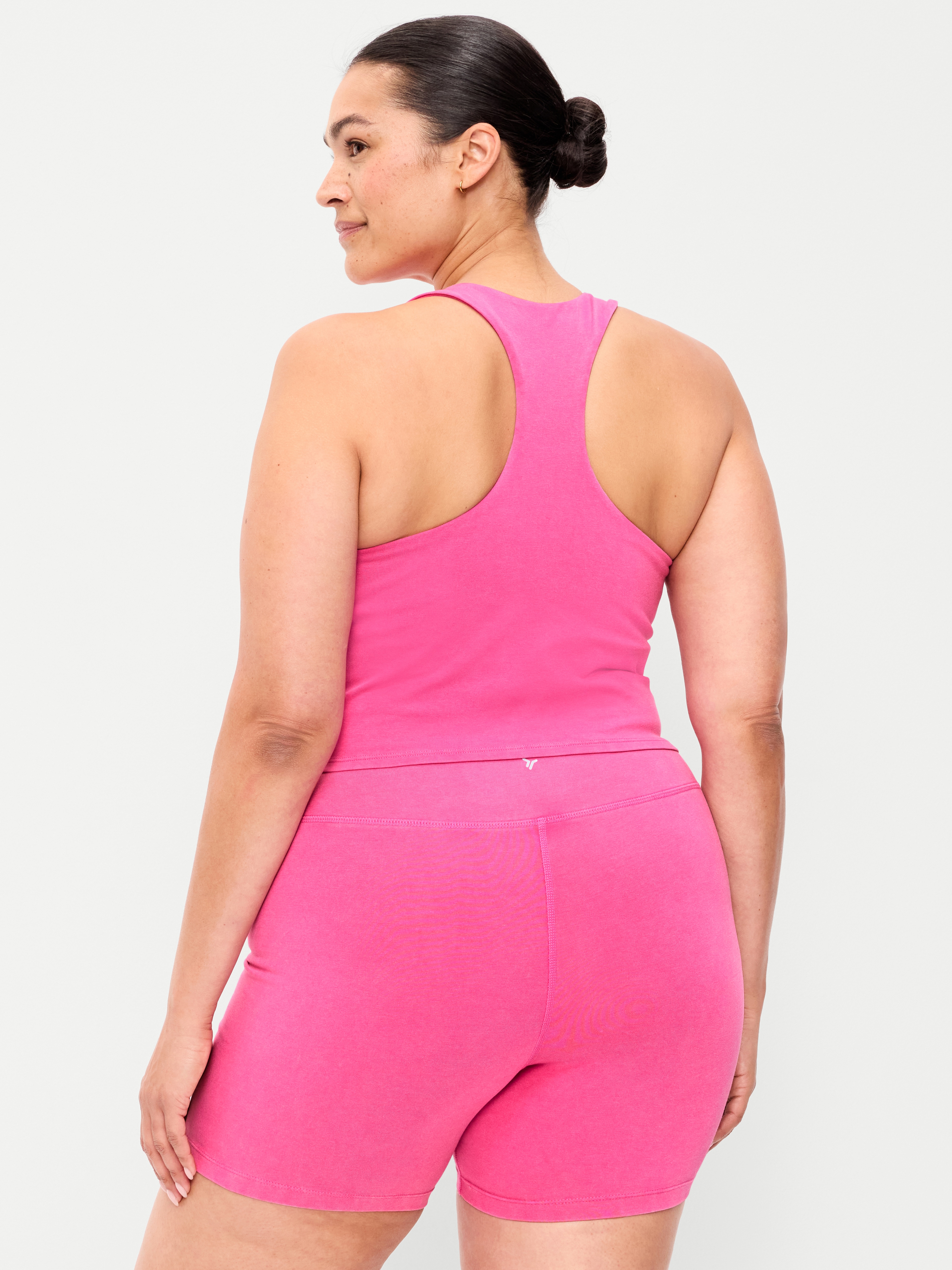 Light Support PowerChill High-Neck Racerback Sports Bra - Dragonfruit - 8