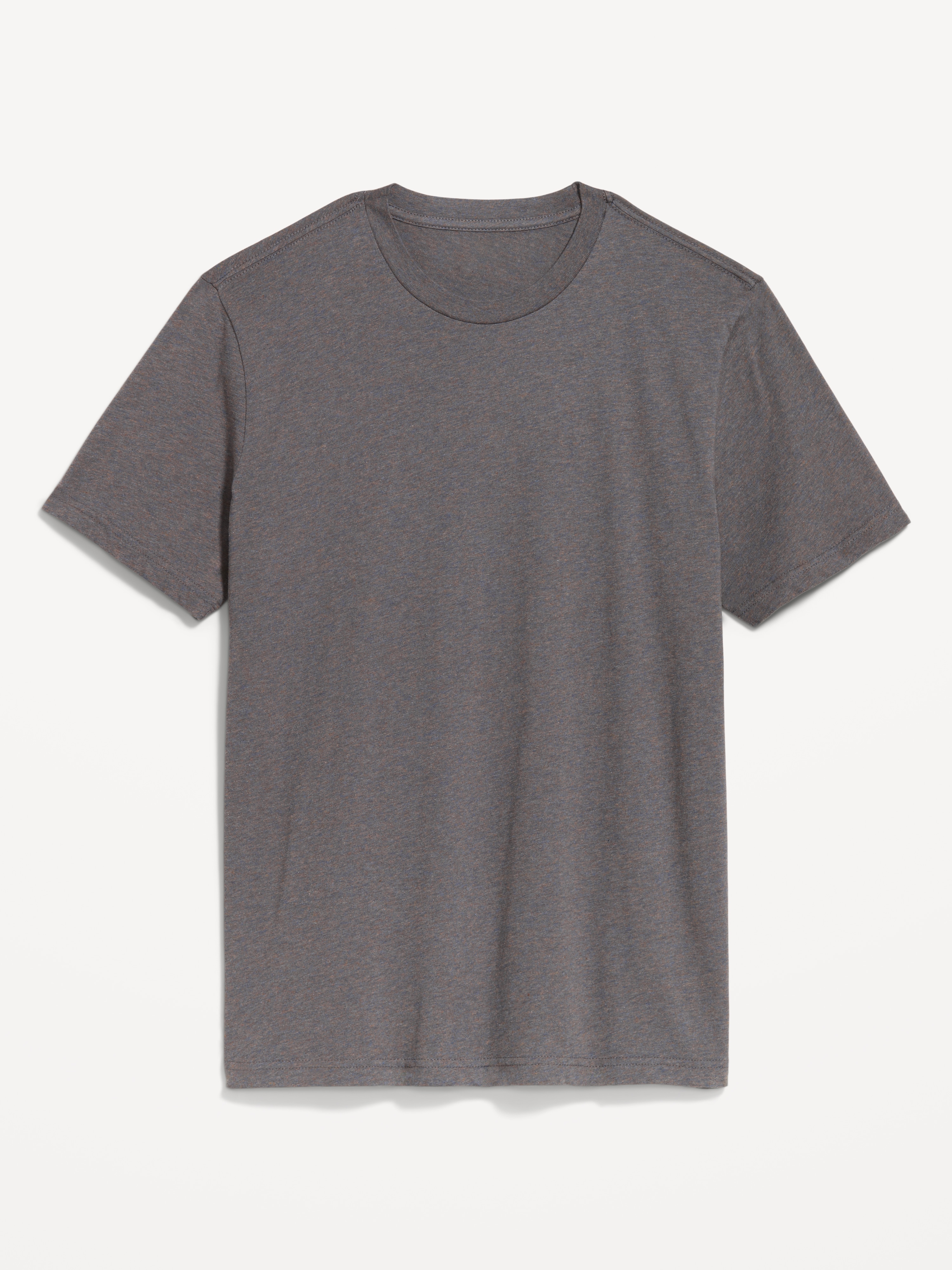 Soft-Washed Crew-Neck Short-Sleeve Tee - Dark Sea Blue Heather - 3