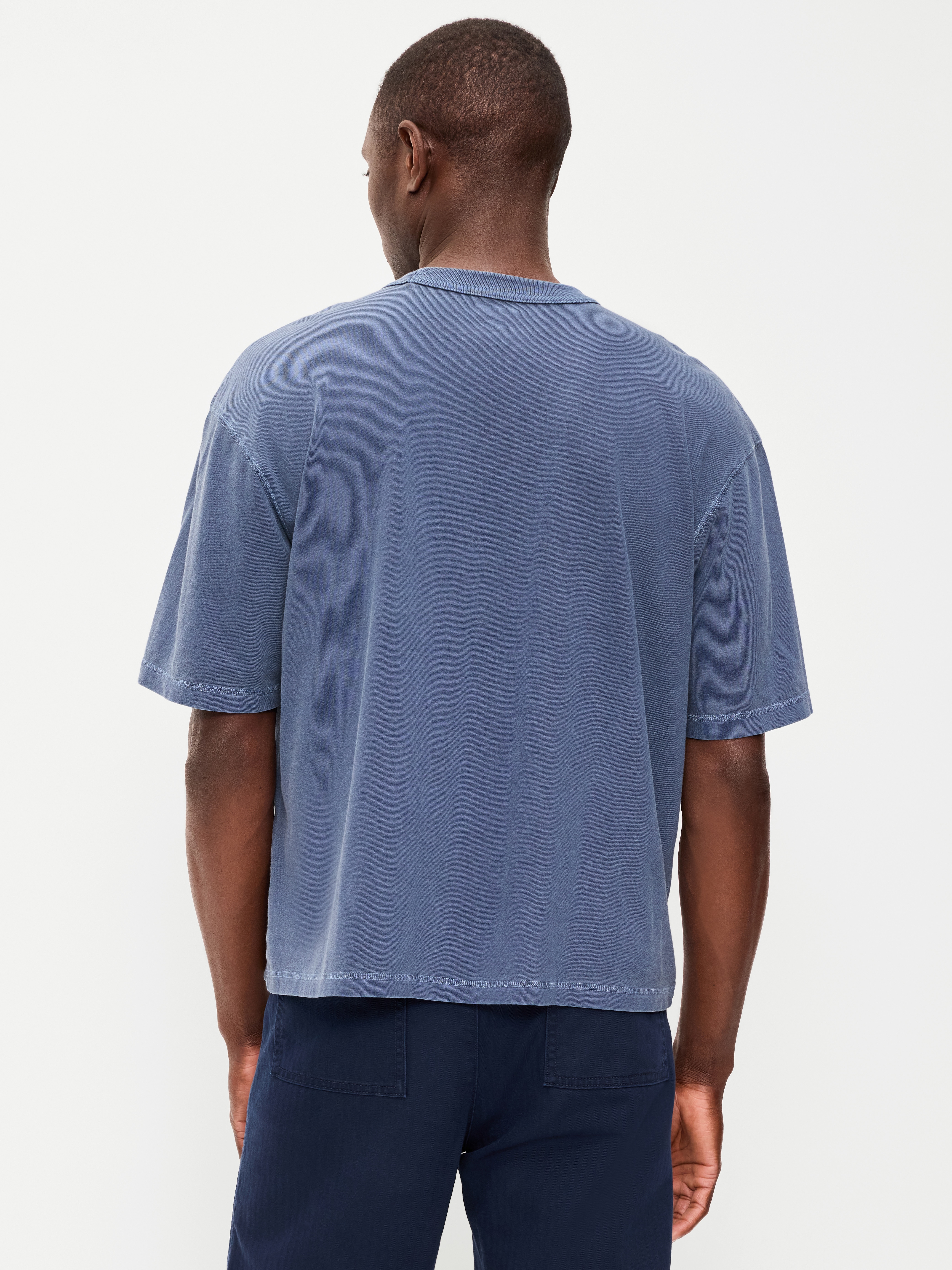 Garment-Dyed Heavyweight Cropped T-Shirt - Night Life - 2