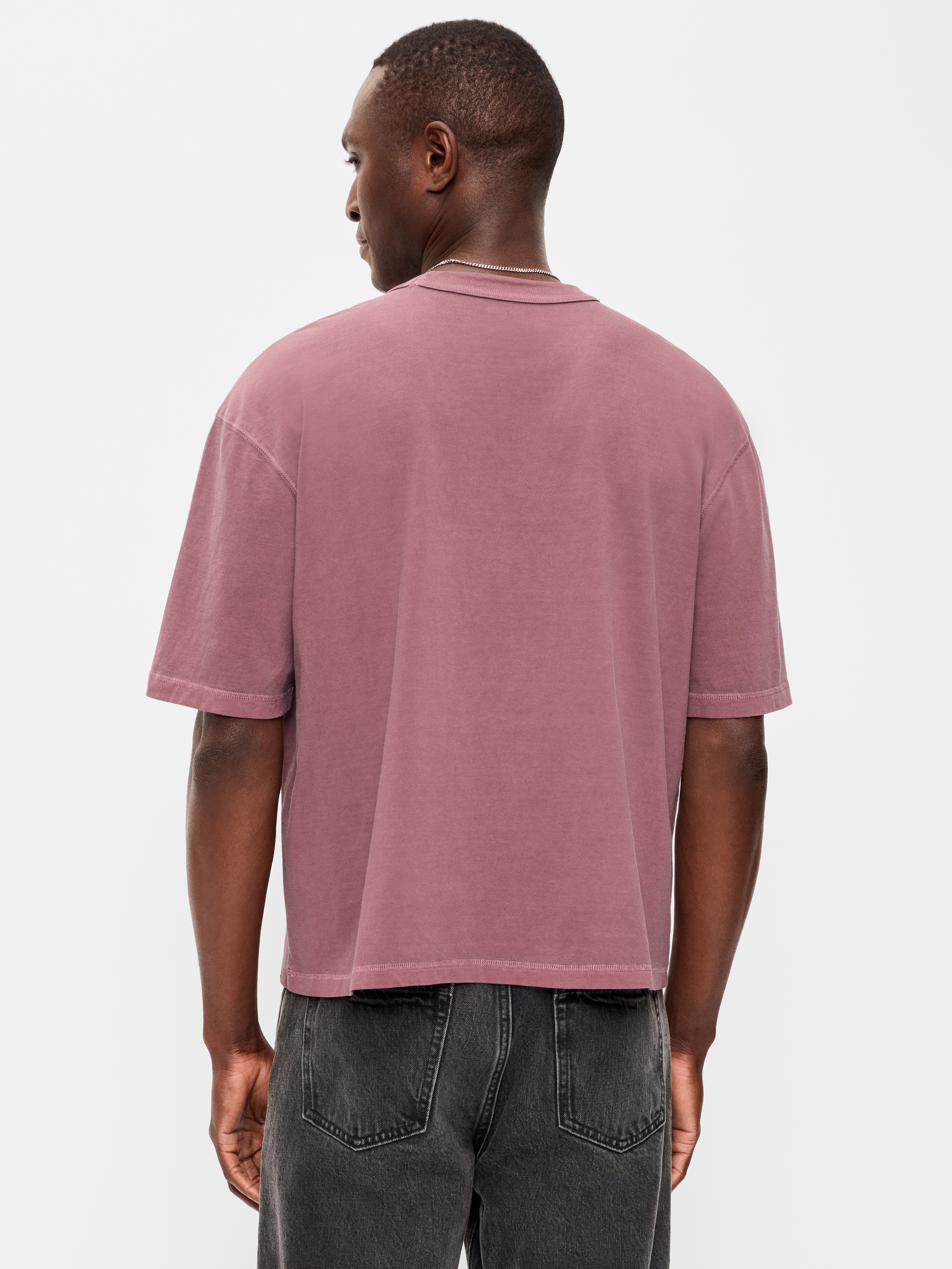 Garment-Dyed Heavyweight Cropped T-Shirt - Reddy Or Not - 2