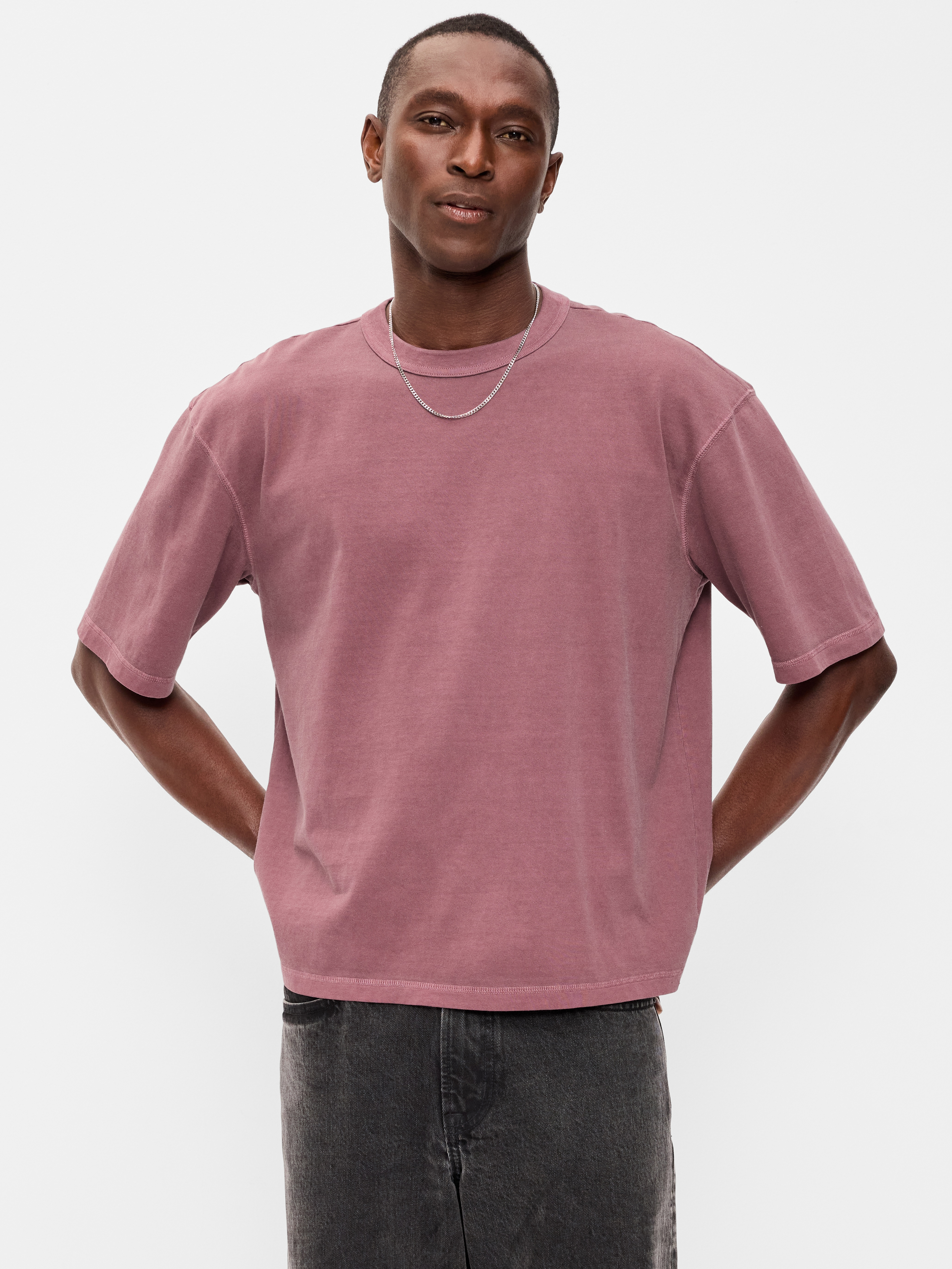 Garment-Dyed Heavyweight Cropped T-Shirt - Reddy Or Not - 1