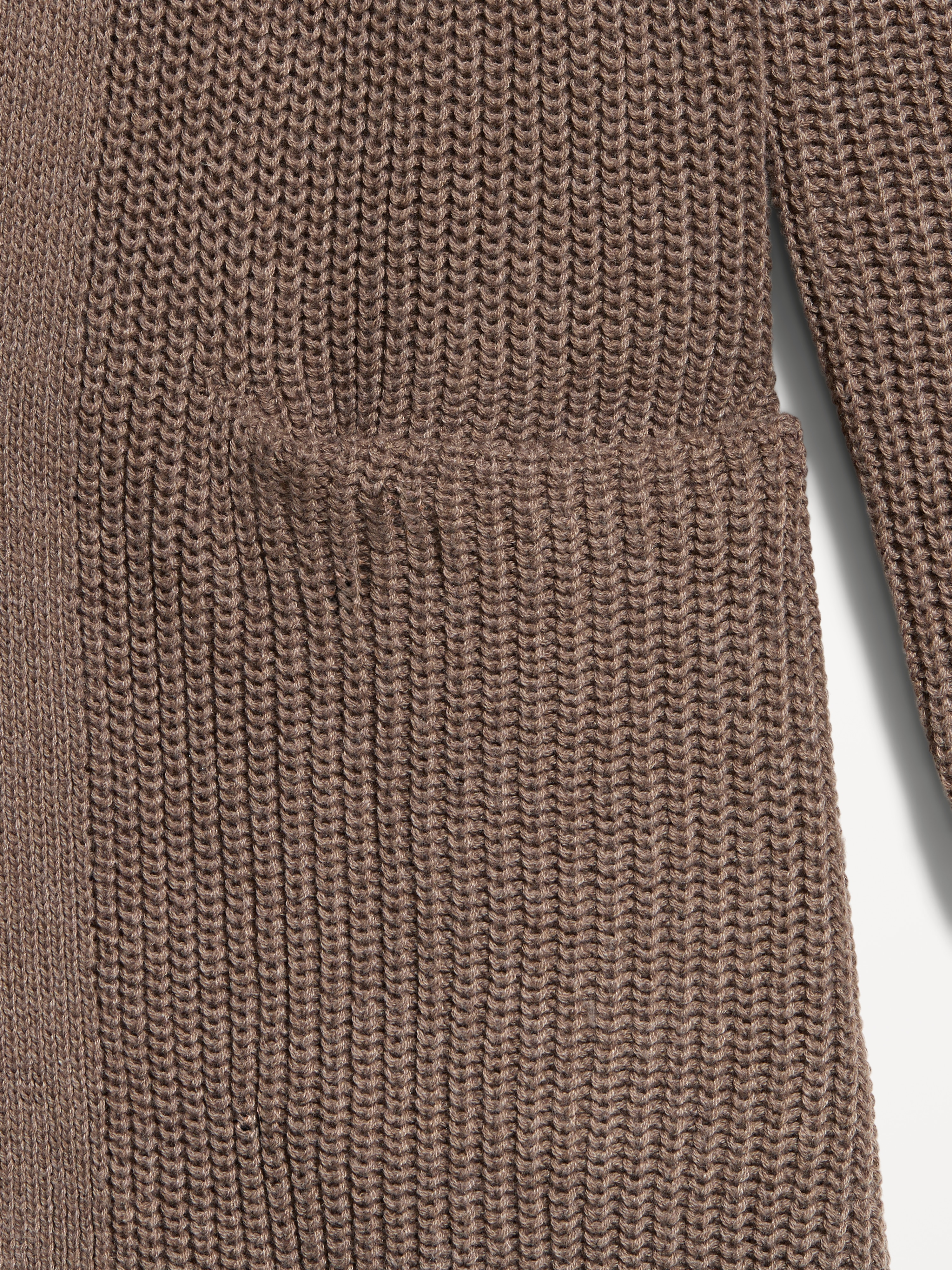 Longline Open-Front Wrap - Chocolate Malted - 5