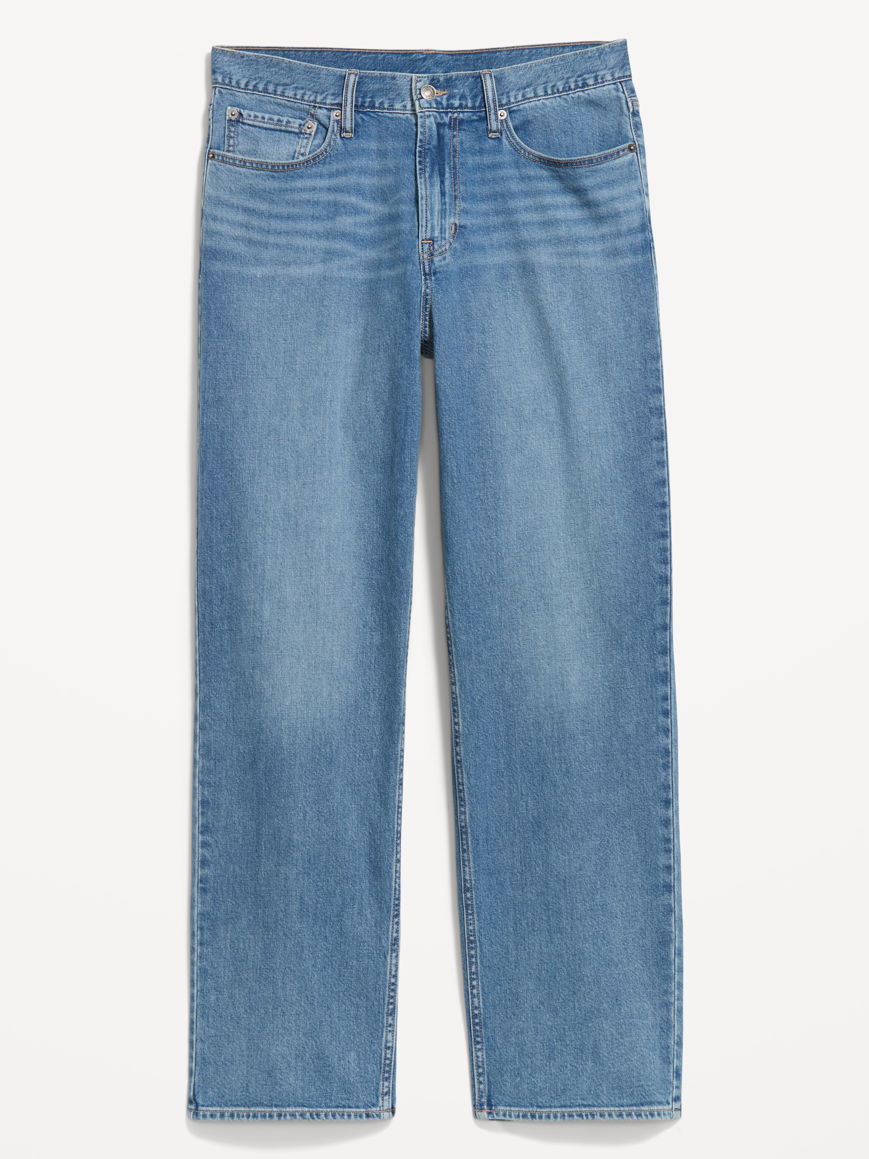 Relaxed Loose Built-In Flex Jeans - Medium Wash - 4