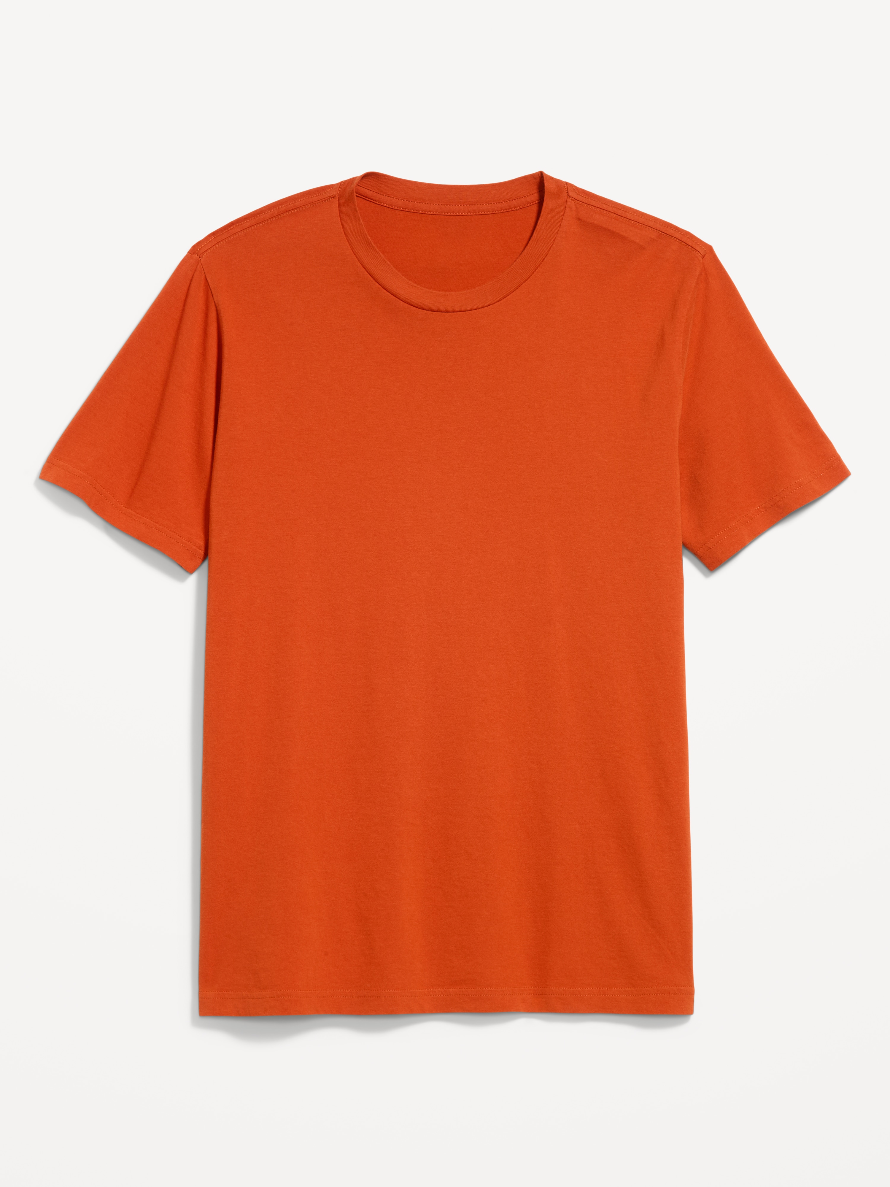 Soft-Washed Crew-Neck Short-Sleeve Tee - Tangerine - 3
