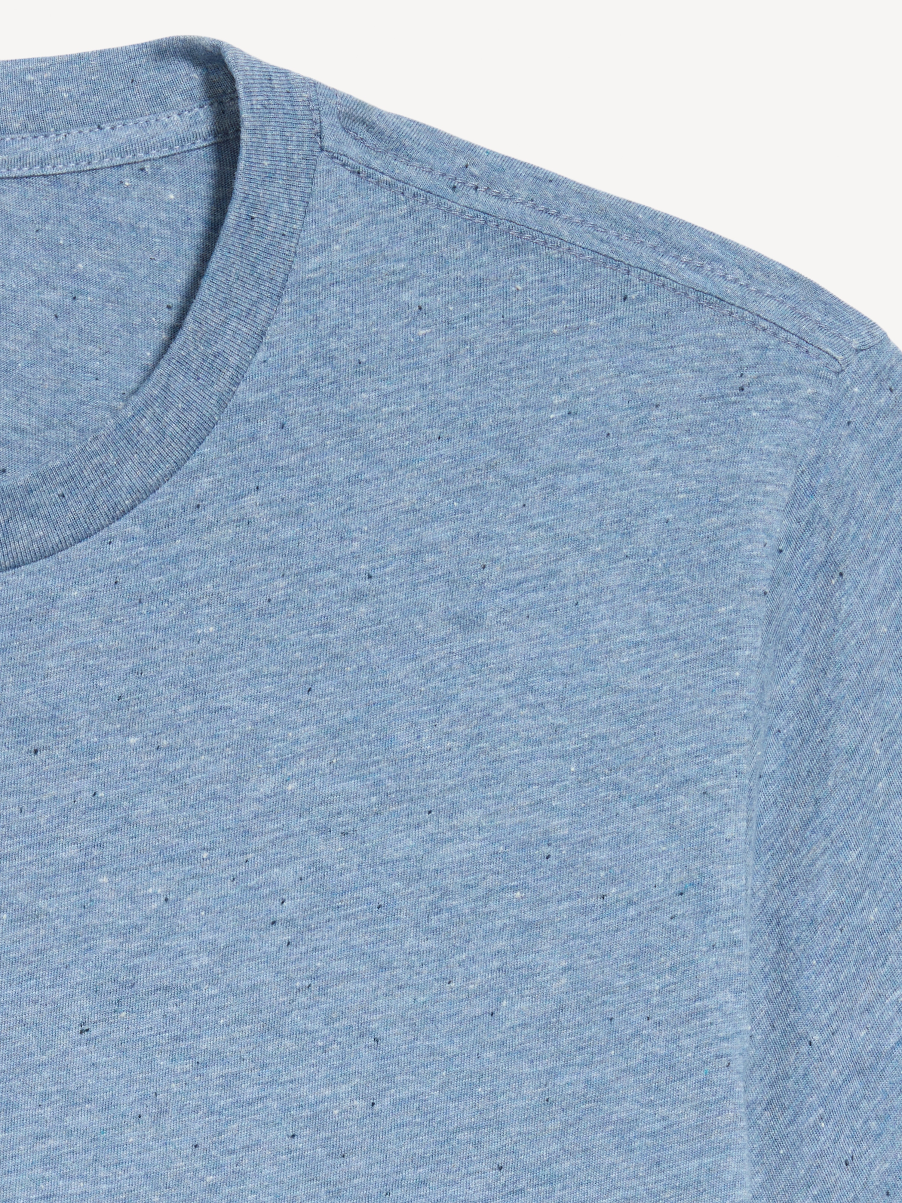 Soft-Washed Crew-Neck Short-Sleeve Tee - Neptune Blue - 4