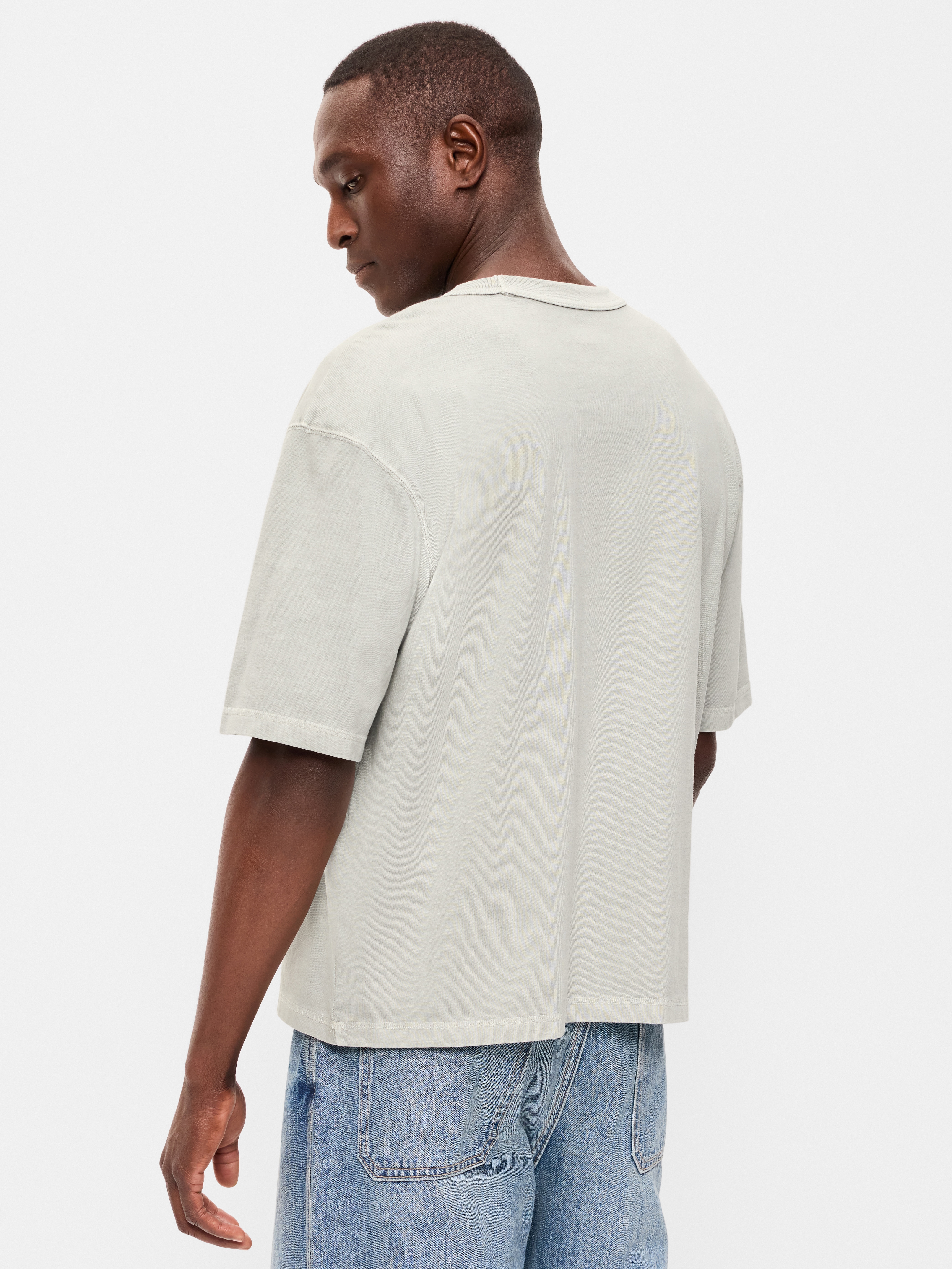 Garment-Dyed Heavyweight Cropped T-Shirt - Windchime - 2
