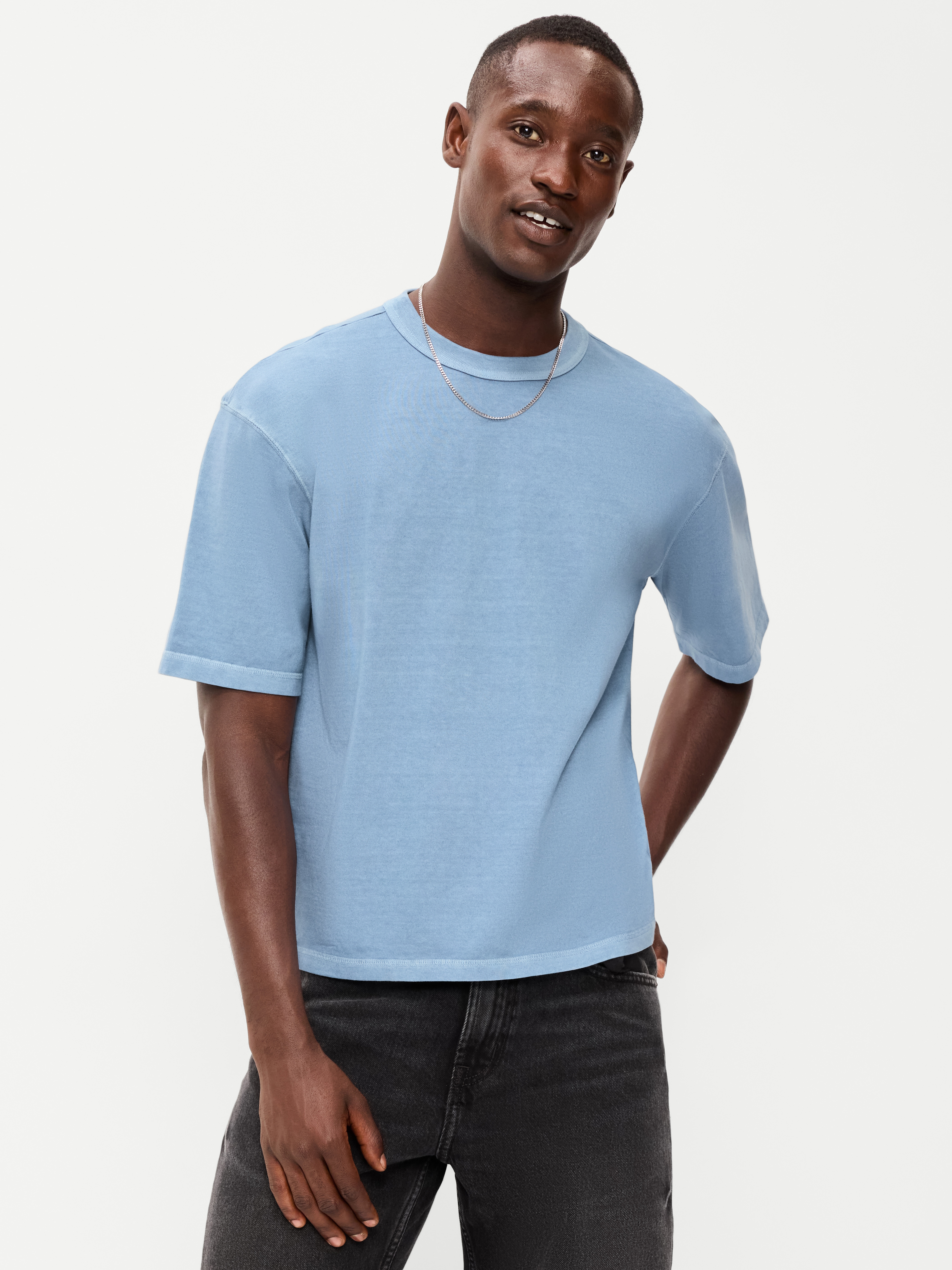 Garment-Dyed Heavyweight Cropped T-Shirt - Tomales Bay - 1