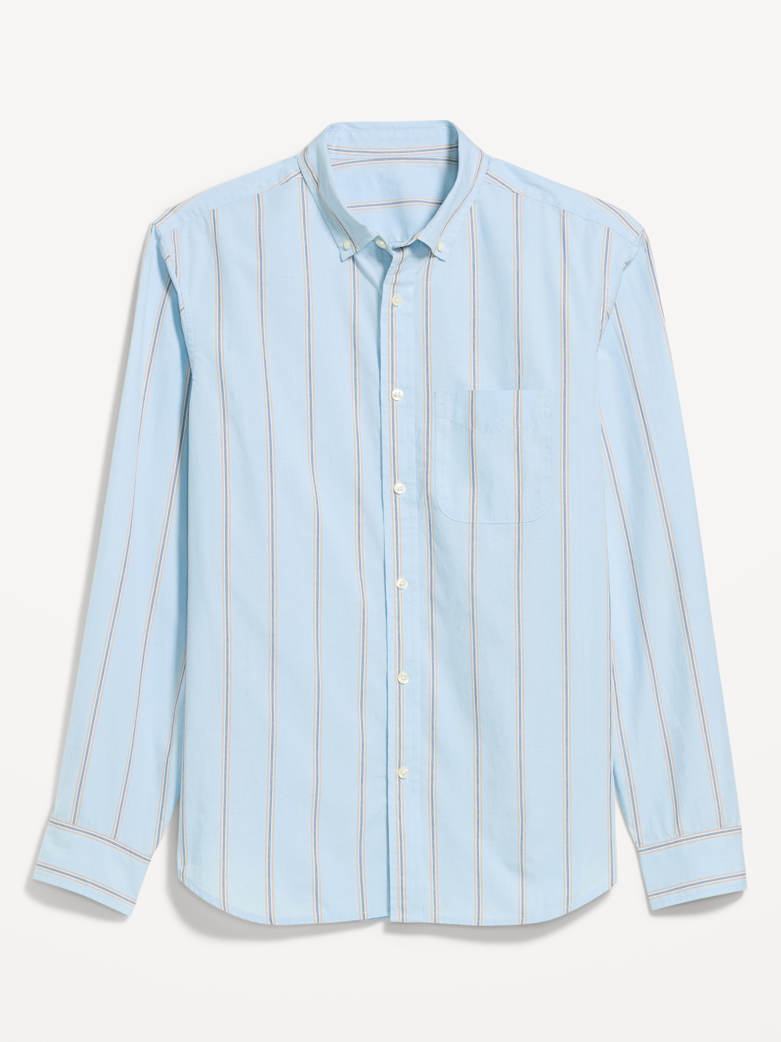 Classic Fit Everyday Oxford Shirt - Blue Stripe - 4